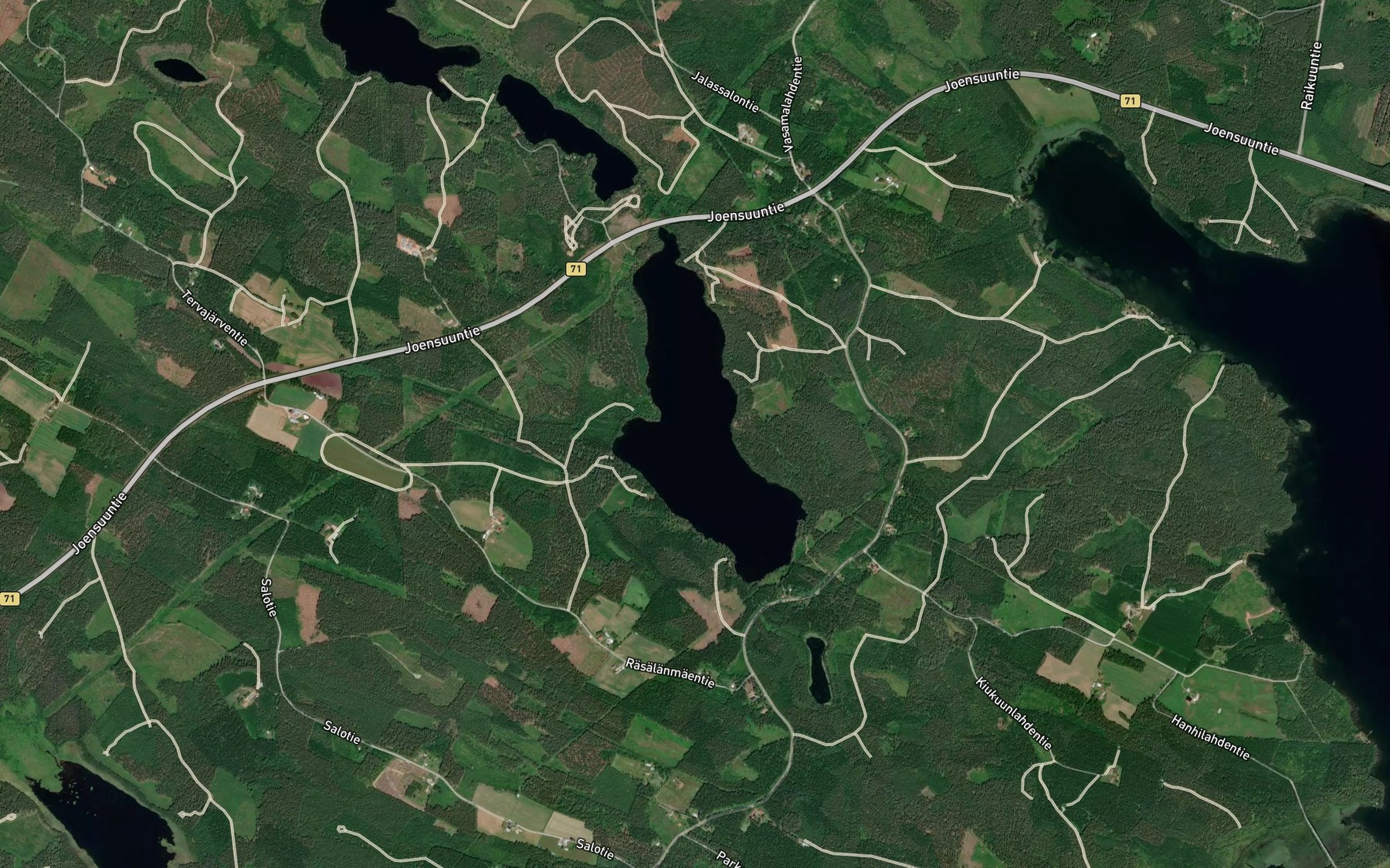 Satellite map of the Vehmas