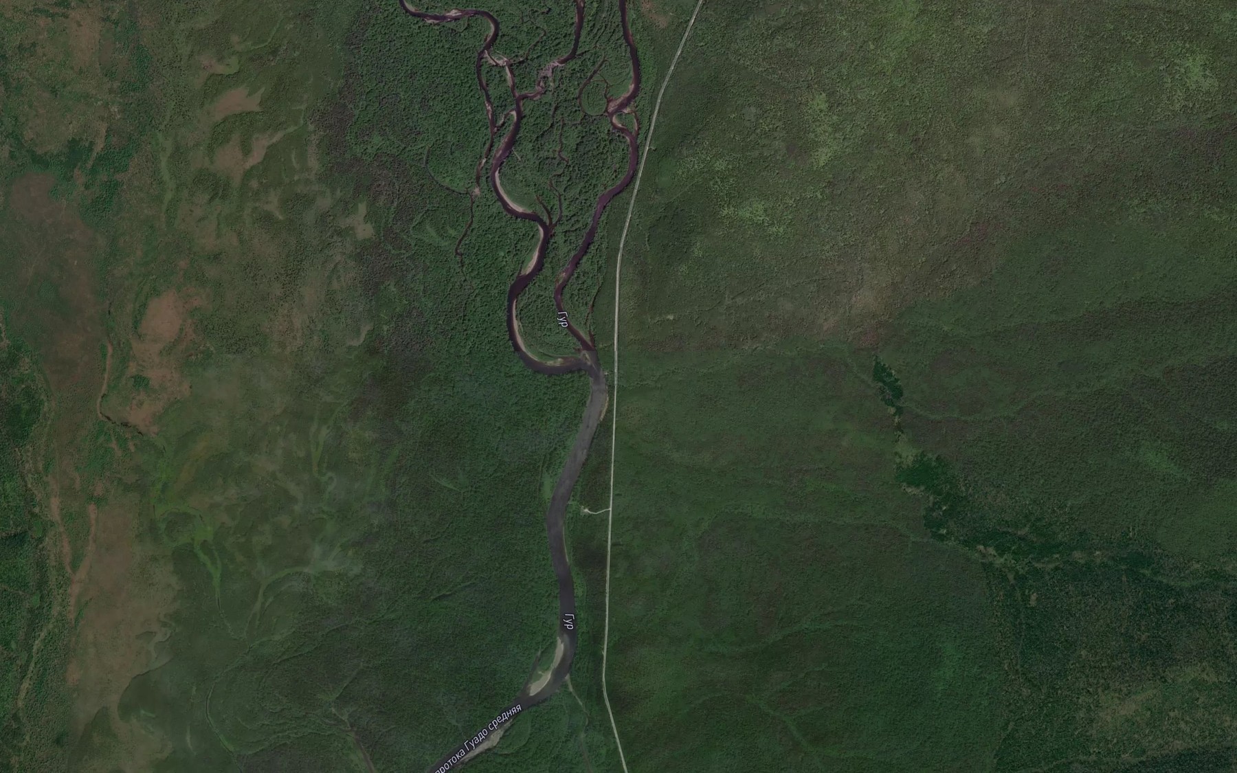 Satellite map of the Verkhniy Tektur
