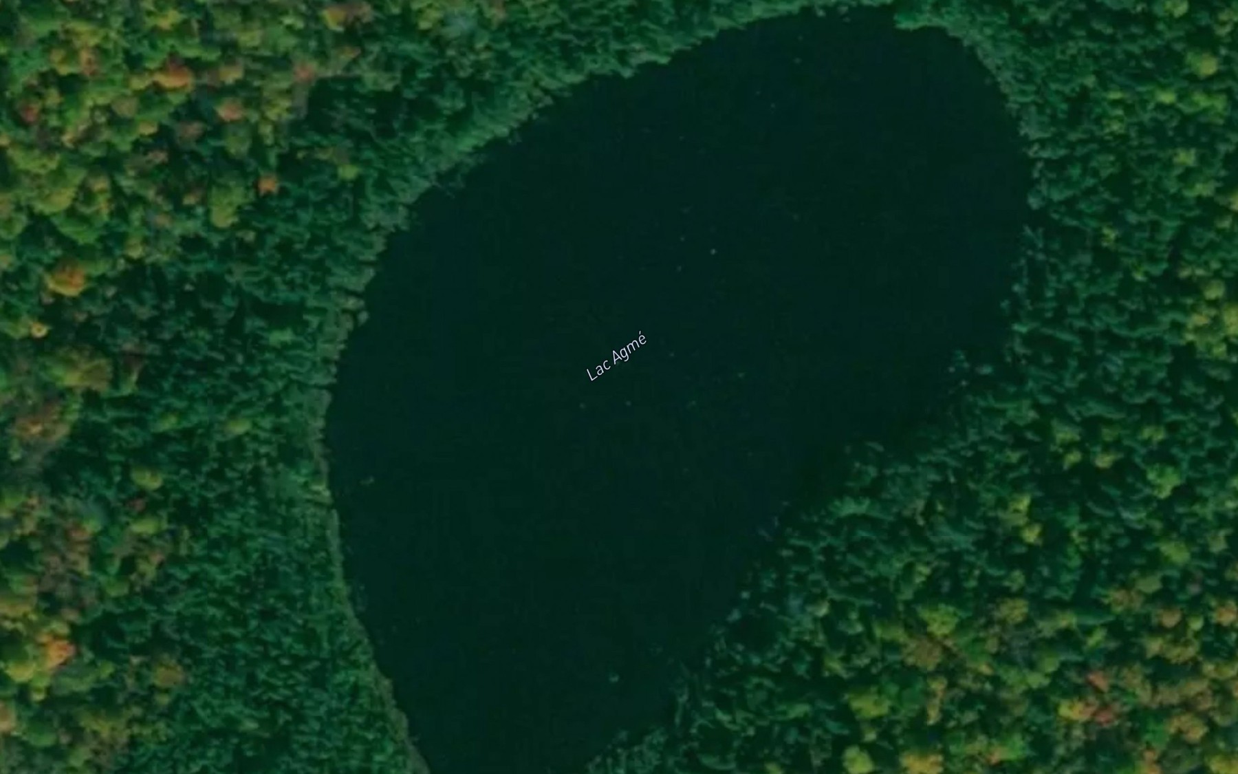Satellite map of the Lac Agme