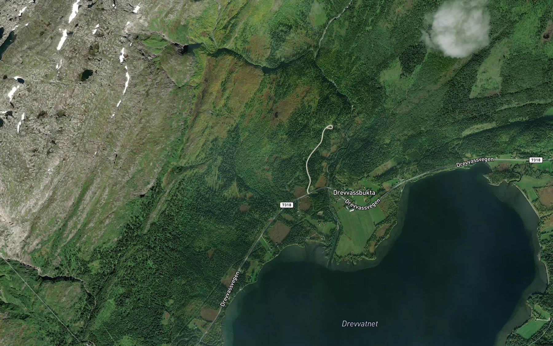 Satellite map of the Stormyrdalsbekken
