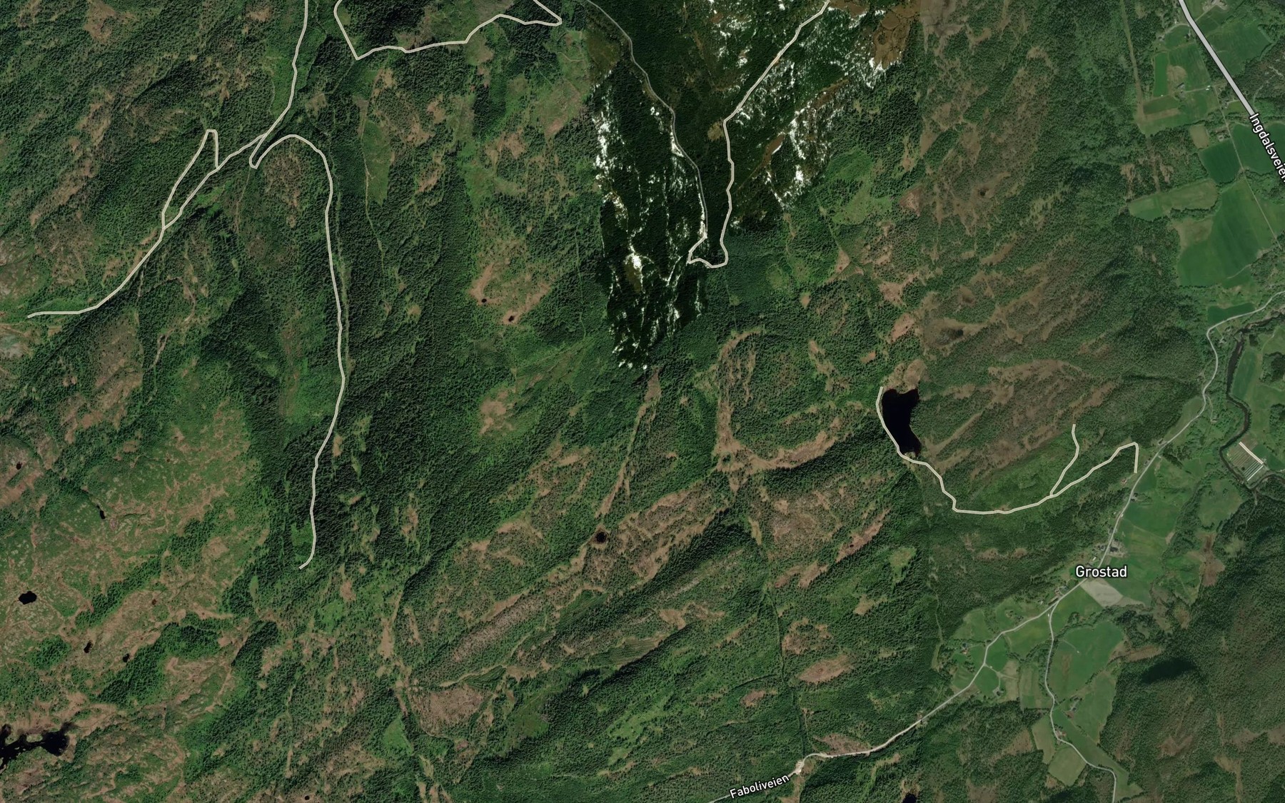 Satellite map of the Rullkavelbekken