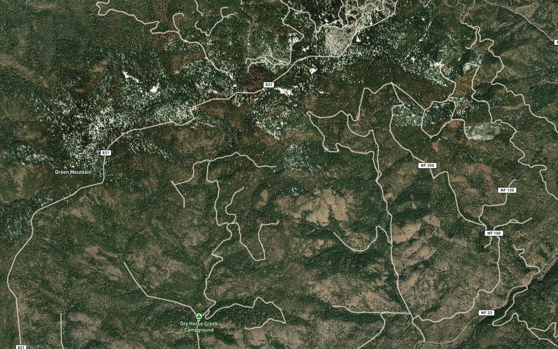 Satellite map of the Strickland Spring (historical)