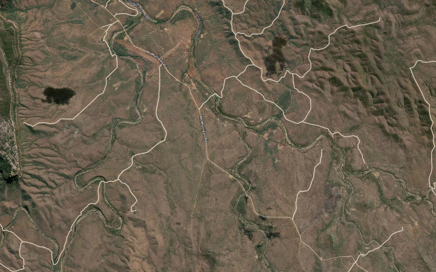 Satellite map of the Little River