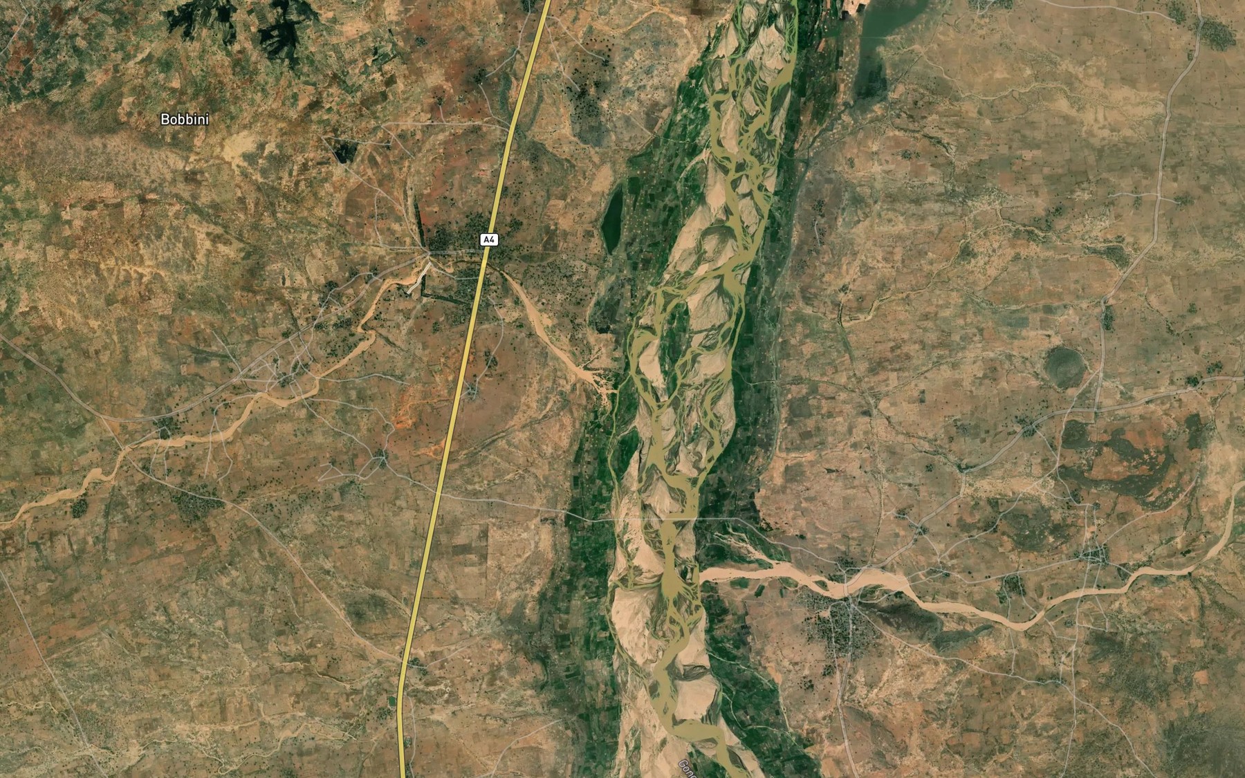 Satellite map of the Goratoro