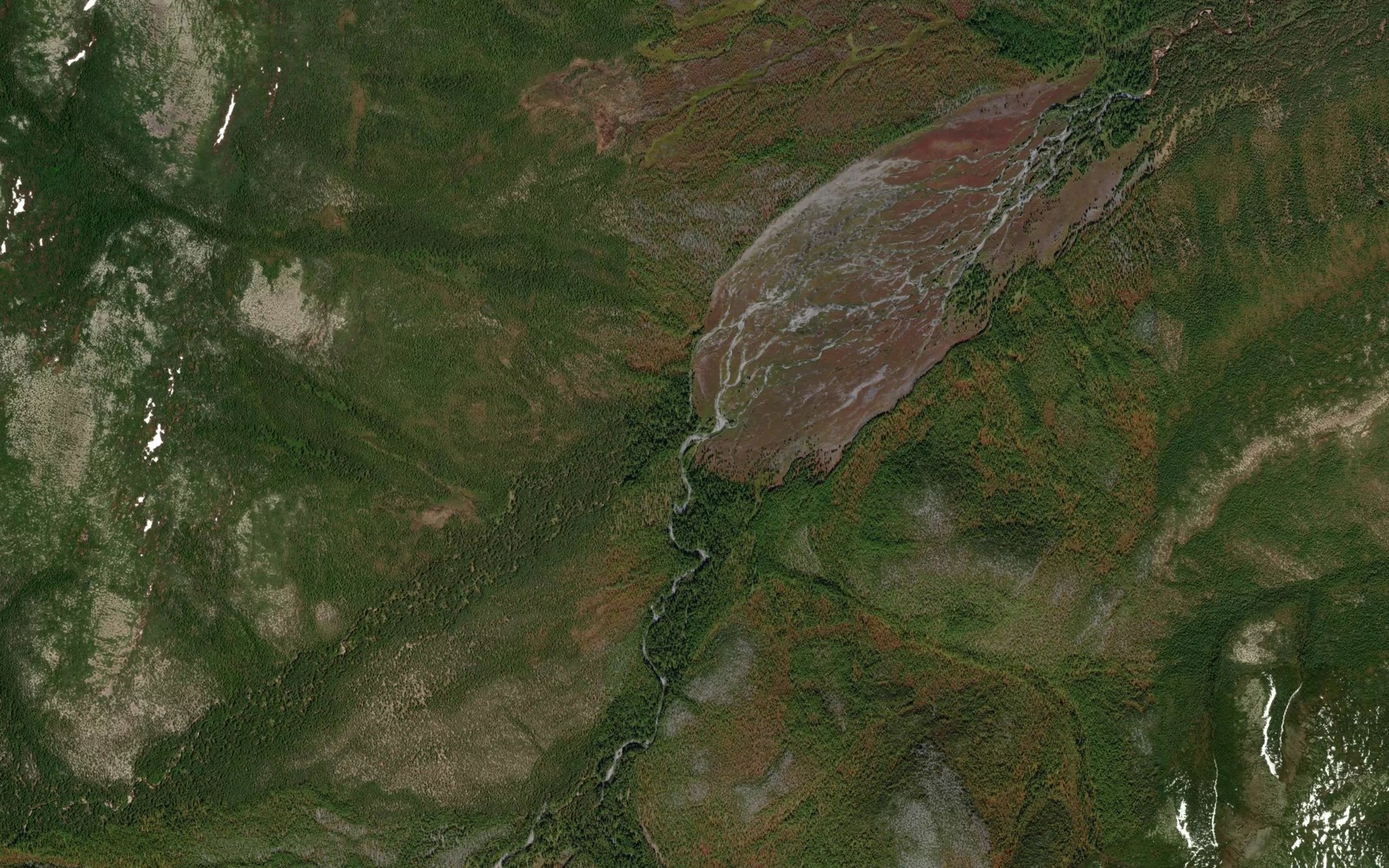 Satellite map of the Dzhagdag