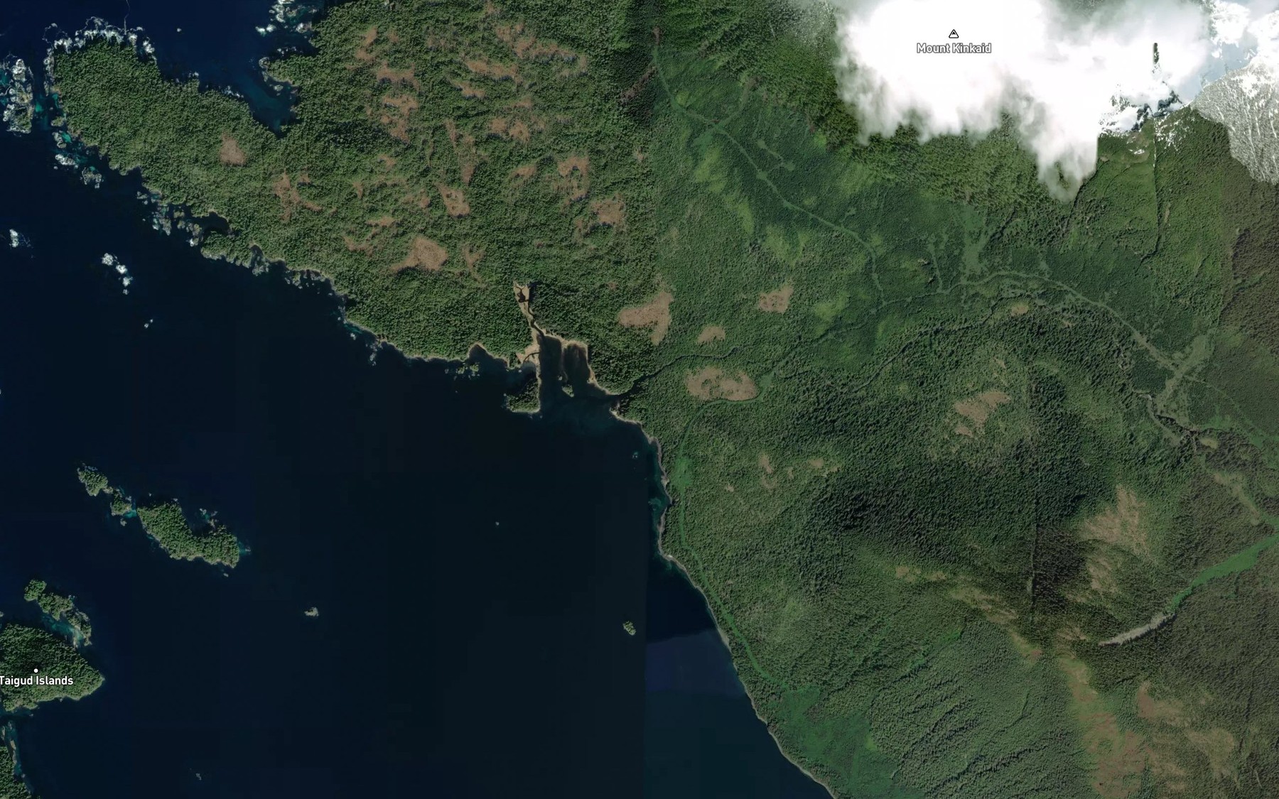 Satellite map of the Kizhuchia Creek