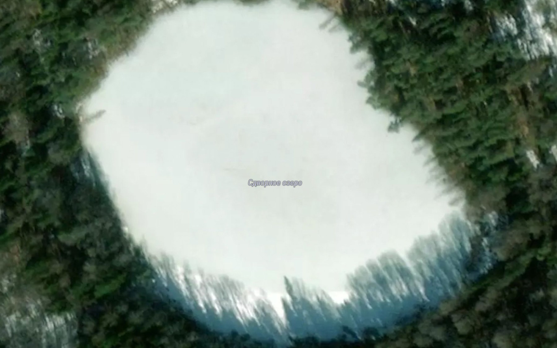 Satellite map of the Ozero Sdvornoye