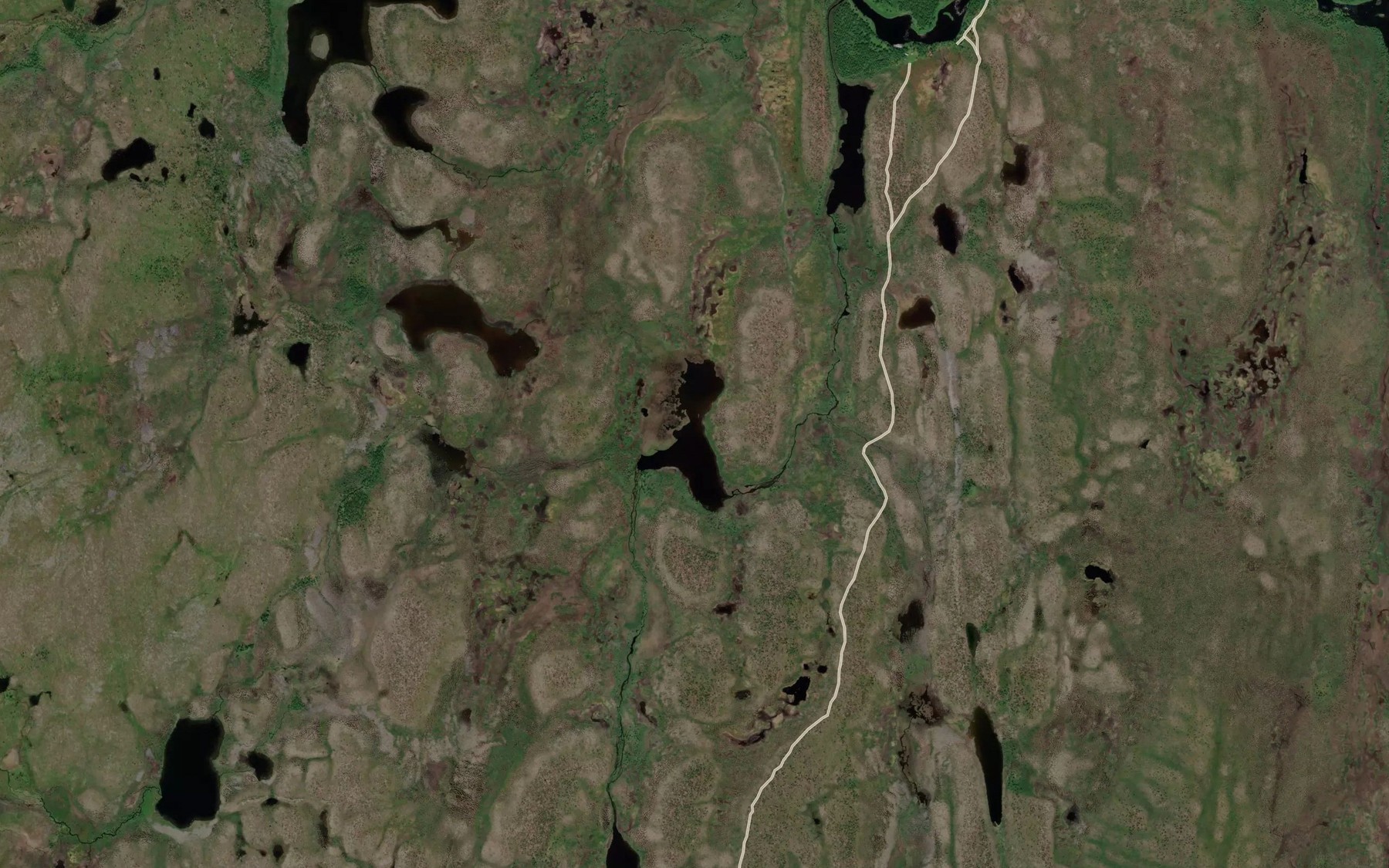 Satellite map of the Bajit Skuolffejavri