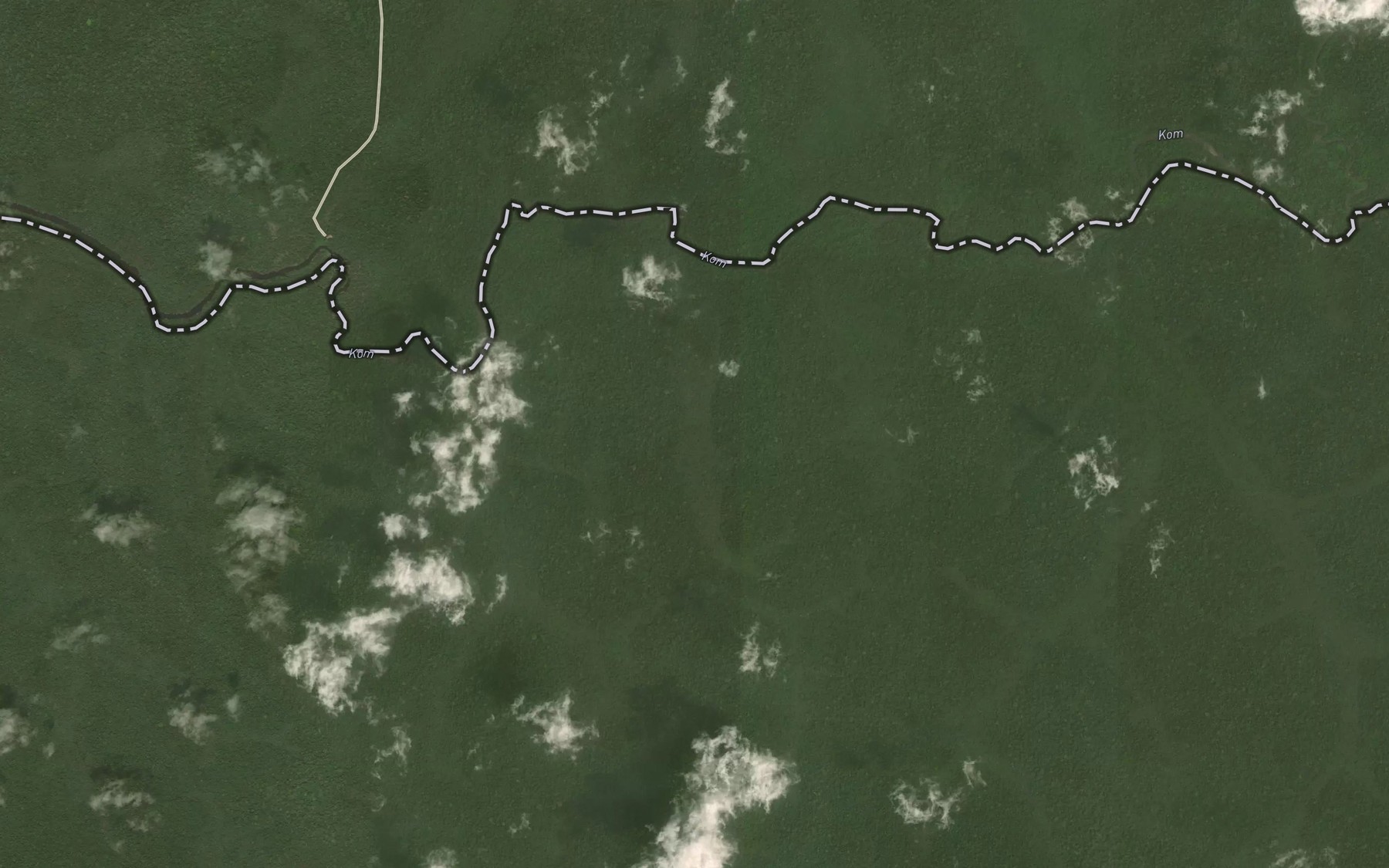 Satellite map of the Mboua