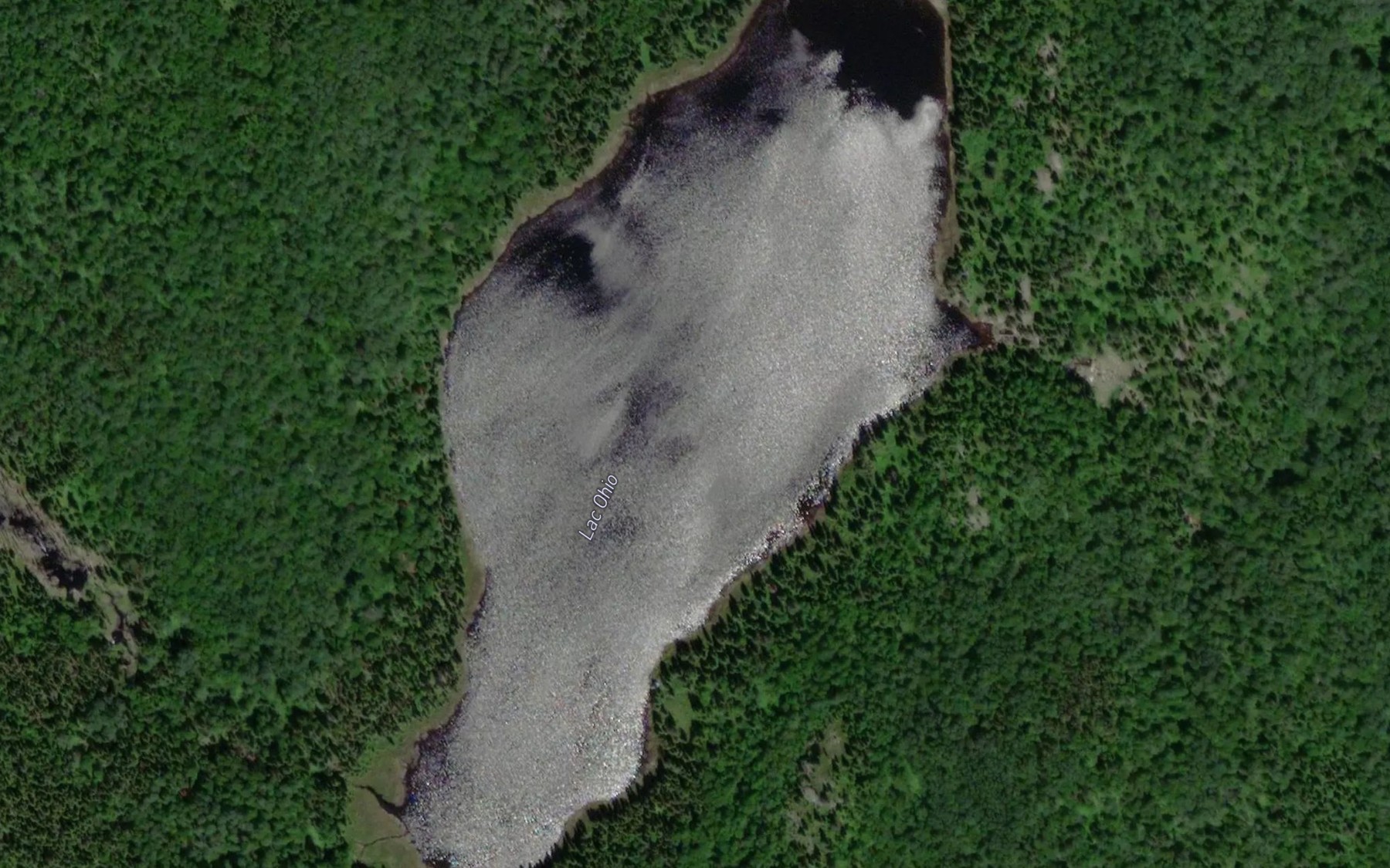 Satellite map of the Lac Ohio