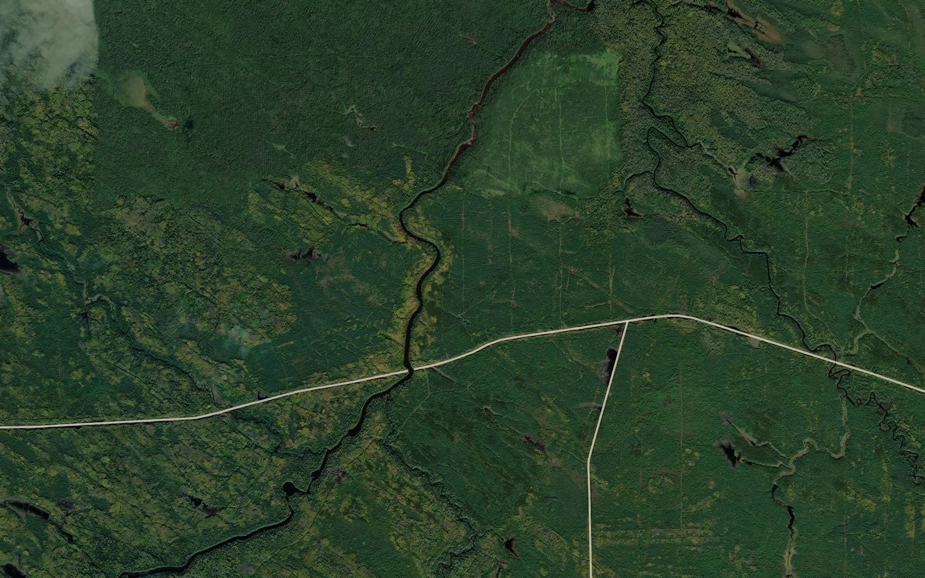 Satellite map of the Ecclestone Creek