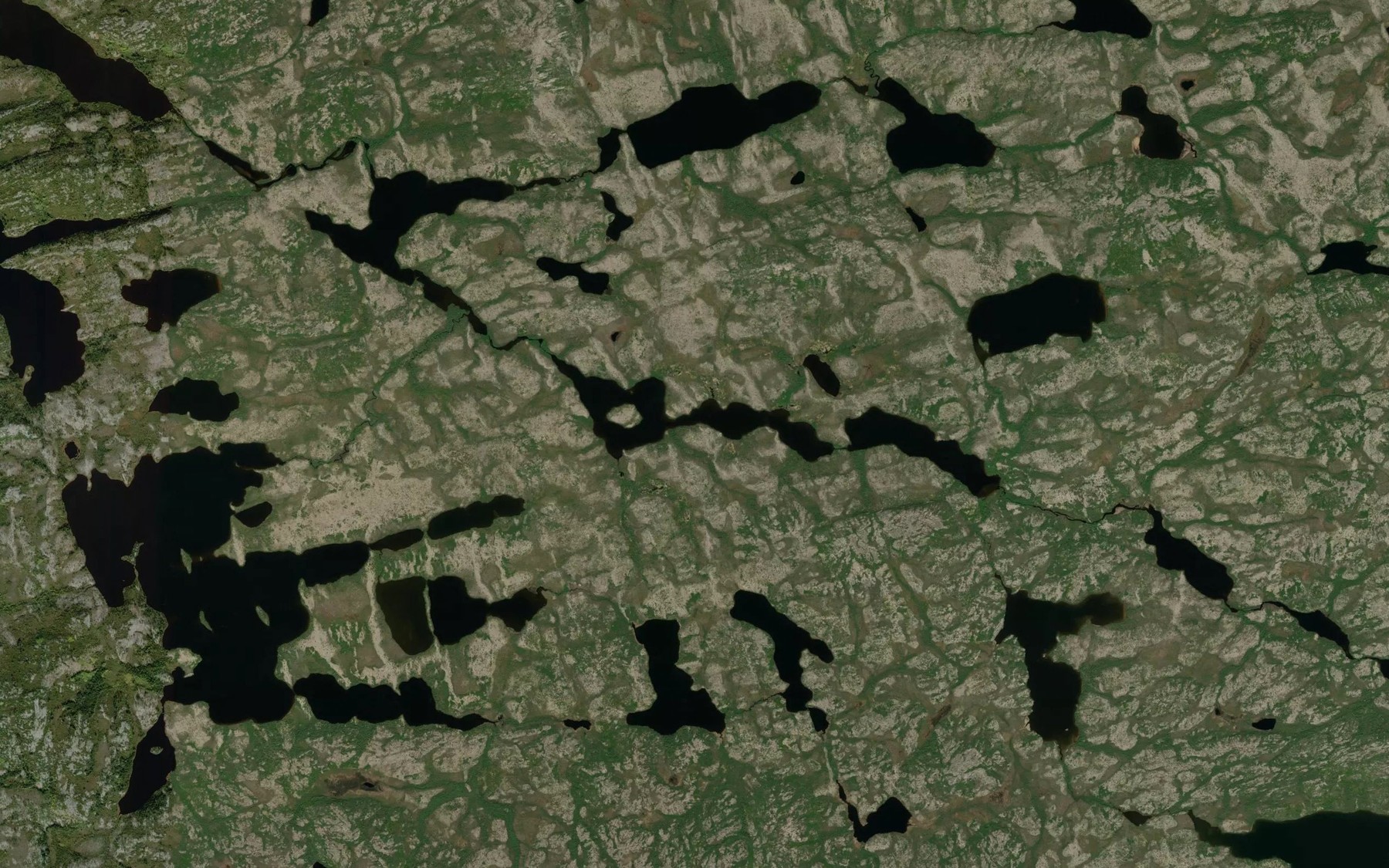 Satellite map of the Lac Mahikan