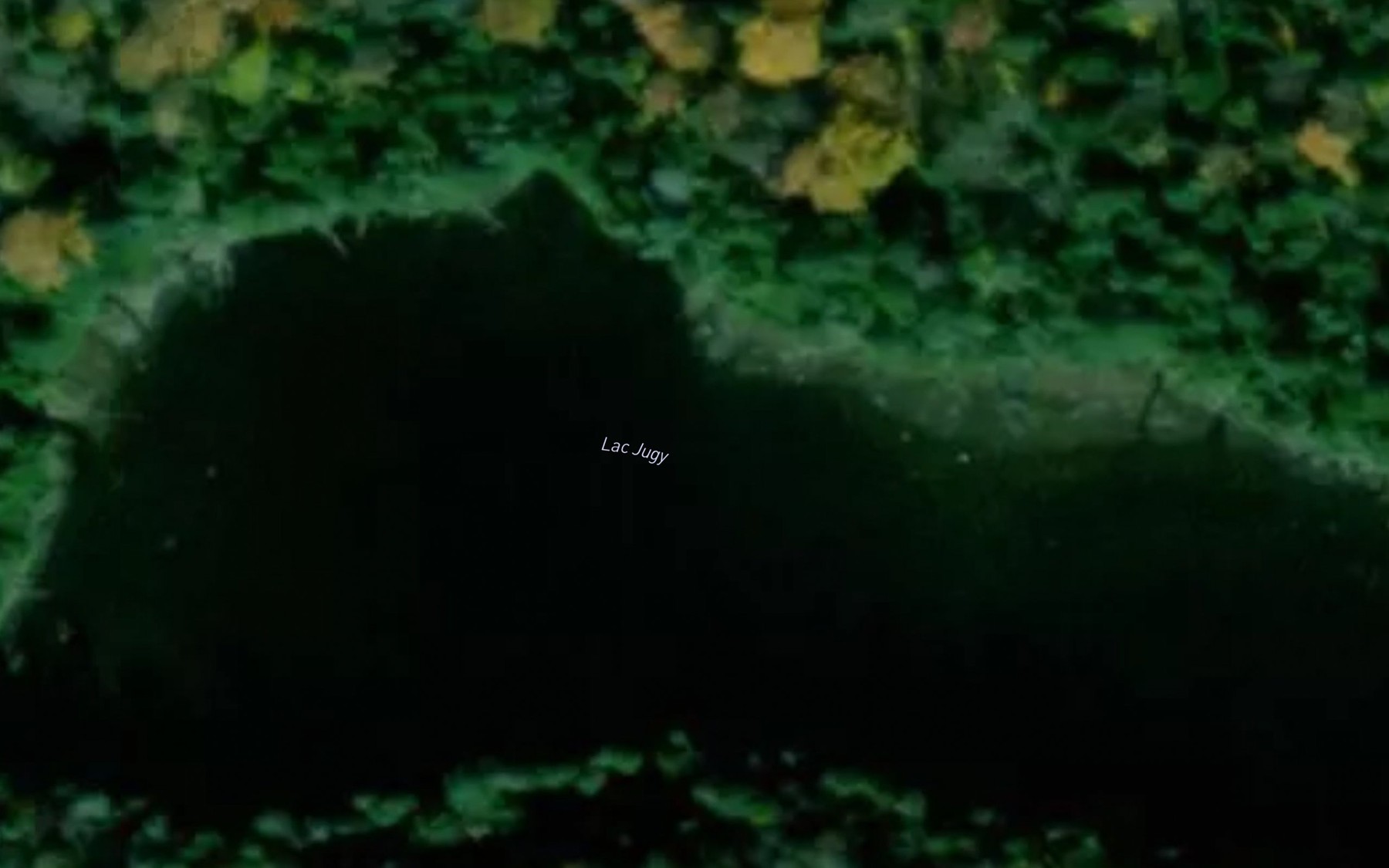 Satellite map of the Lac Jugy