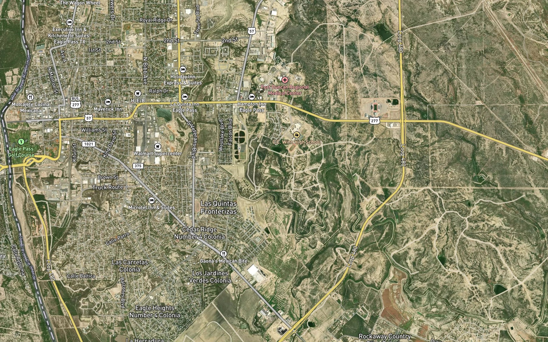 Satellite map of the Old Fish Farm Pond Number 3