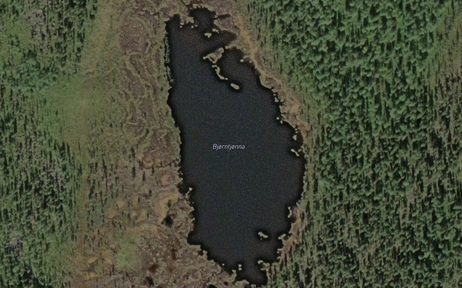 Satellite map of the Bjorntjonna