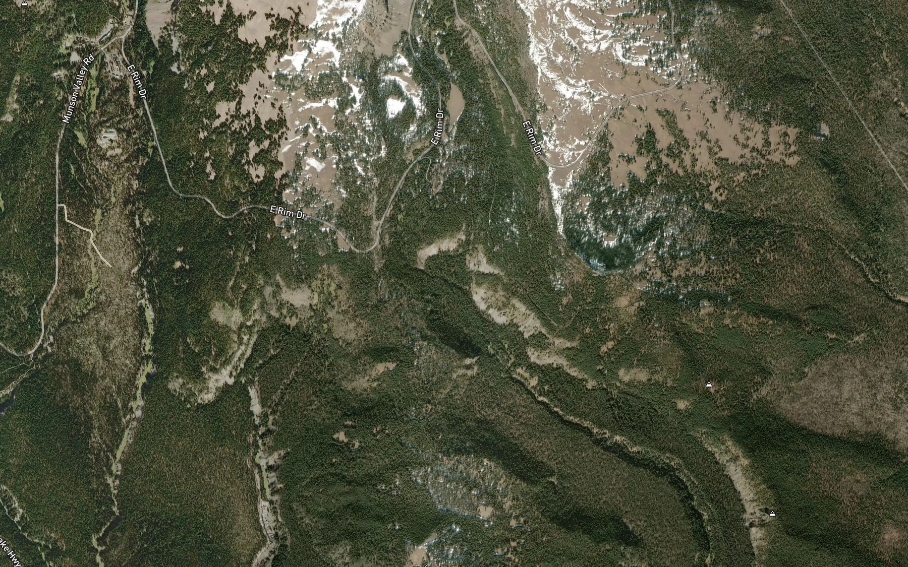 Satellite map of the Vidae Creek
