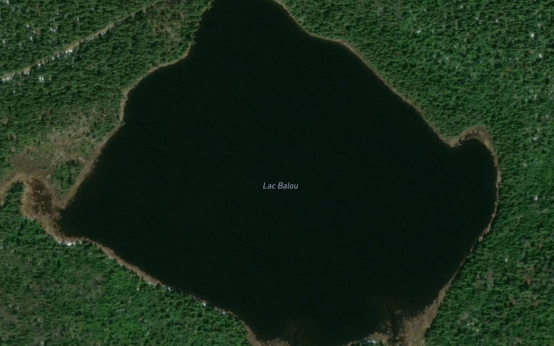 Satellite map of the Lac Balou