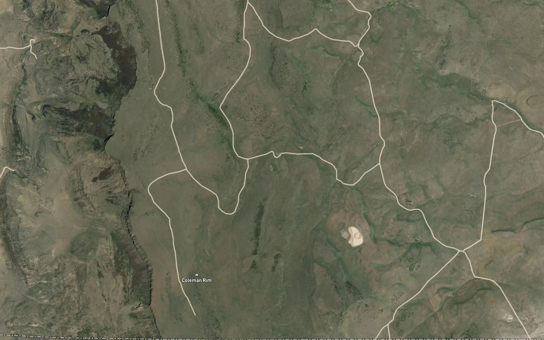 Satellite map of the Hidden Spring
