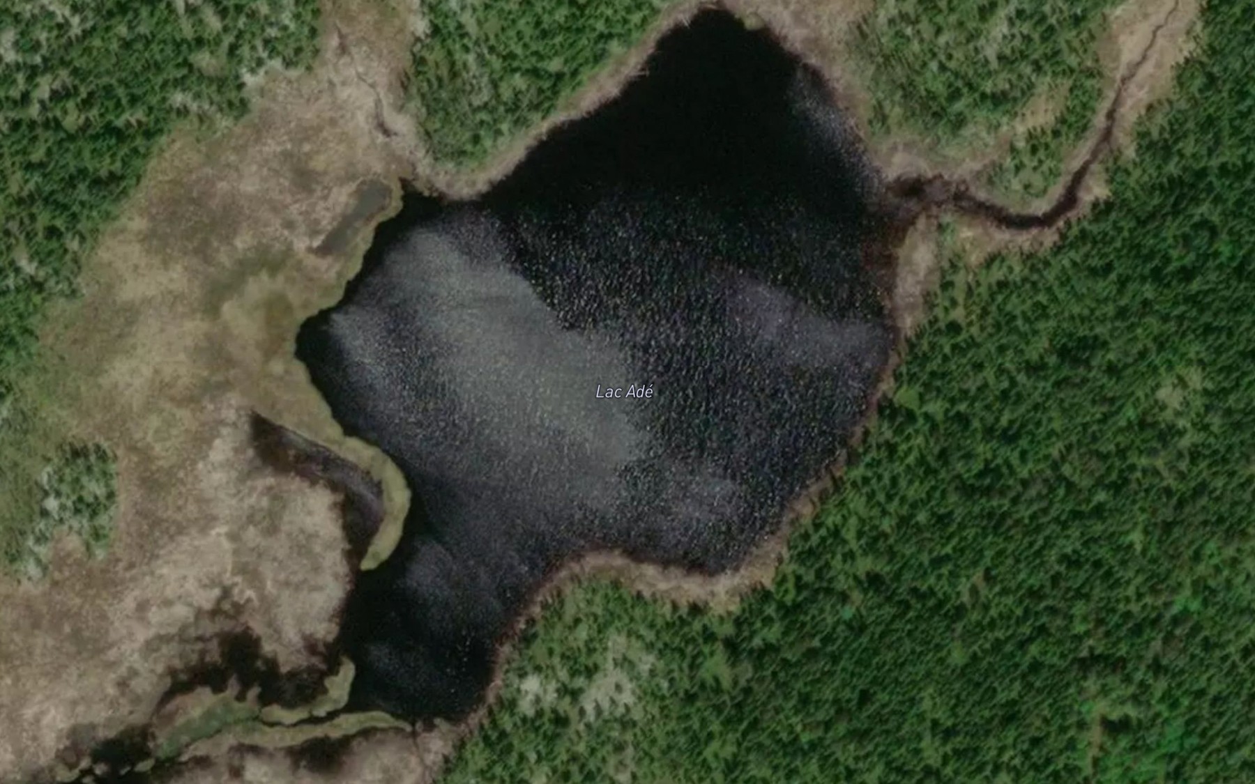 Satellite map of the Lac Ade