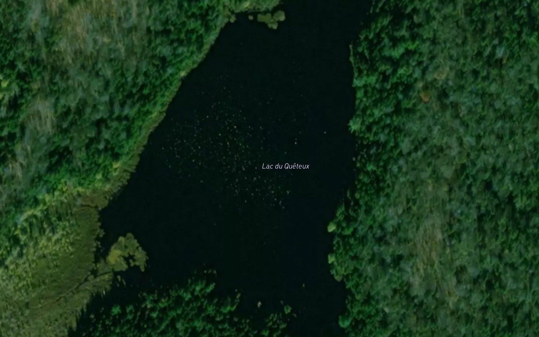 Satellite map of the Lac du Queteux