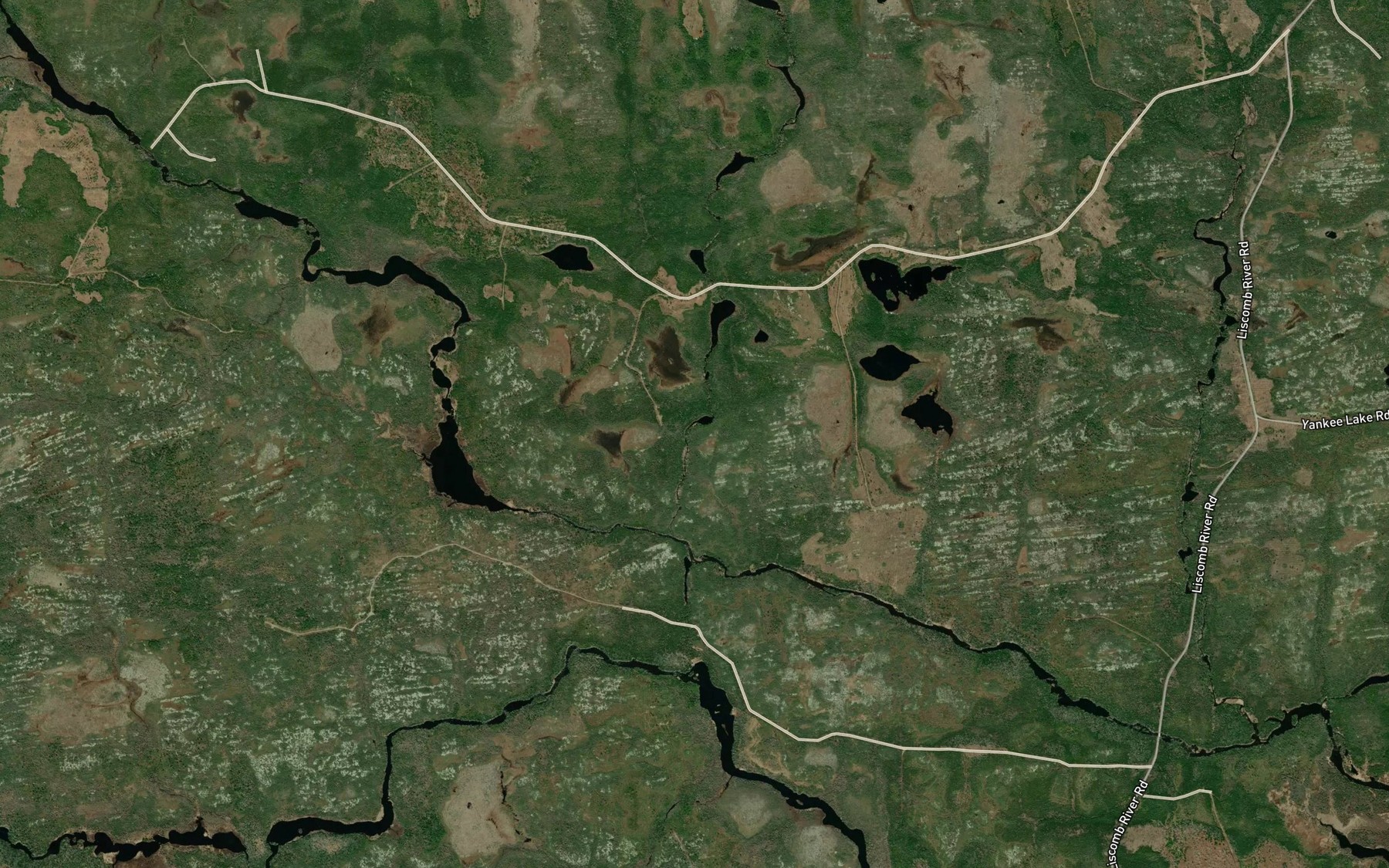 Satellite map of the Slate Brook