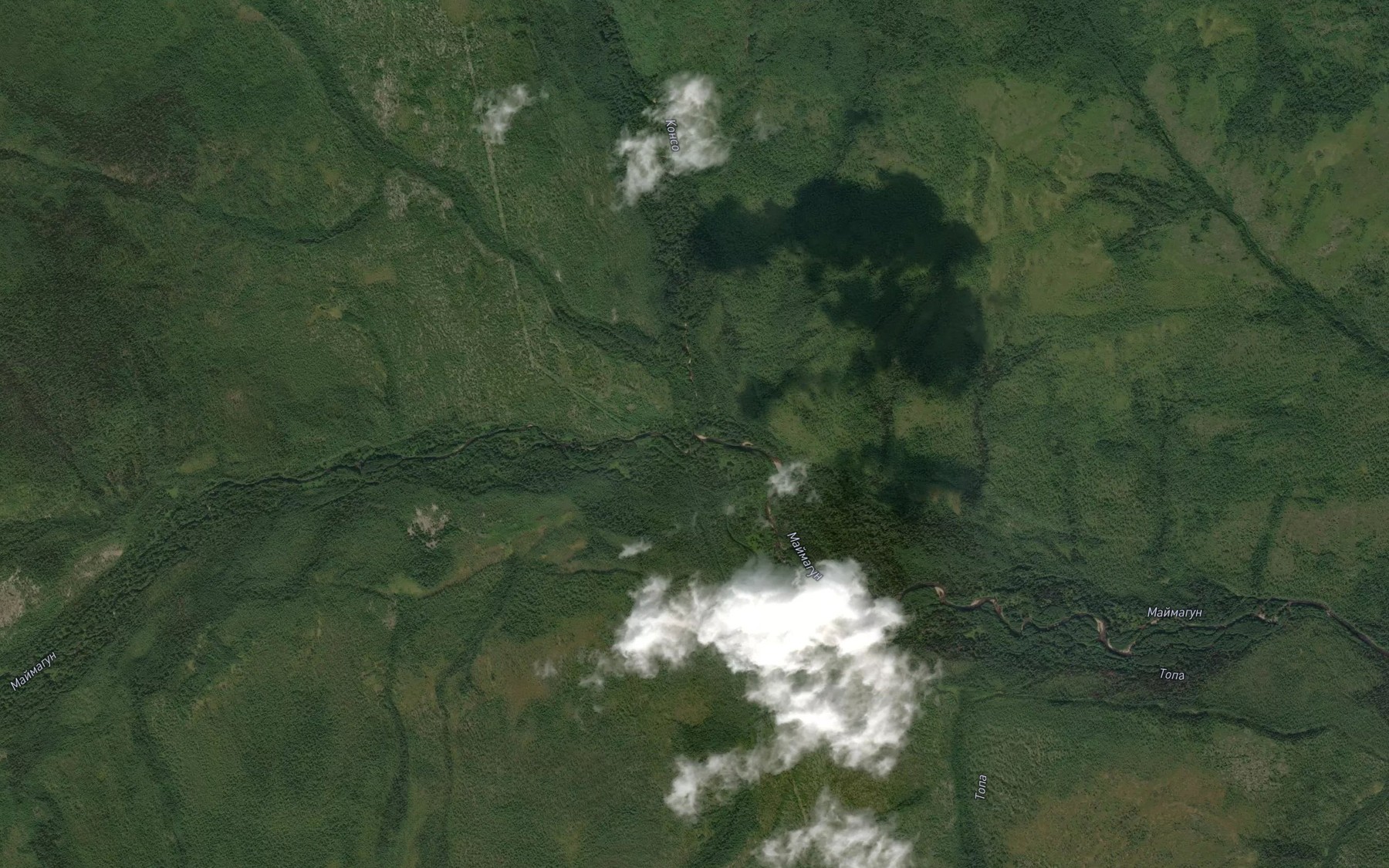 Satellite map of the Levyy Maymagun