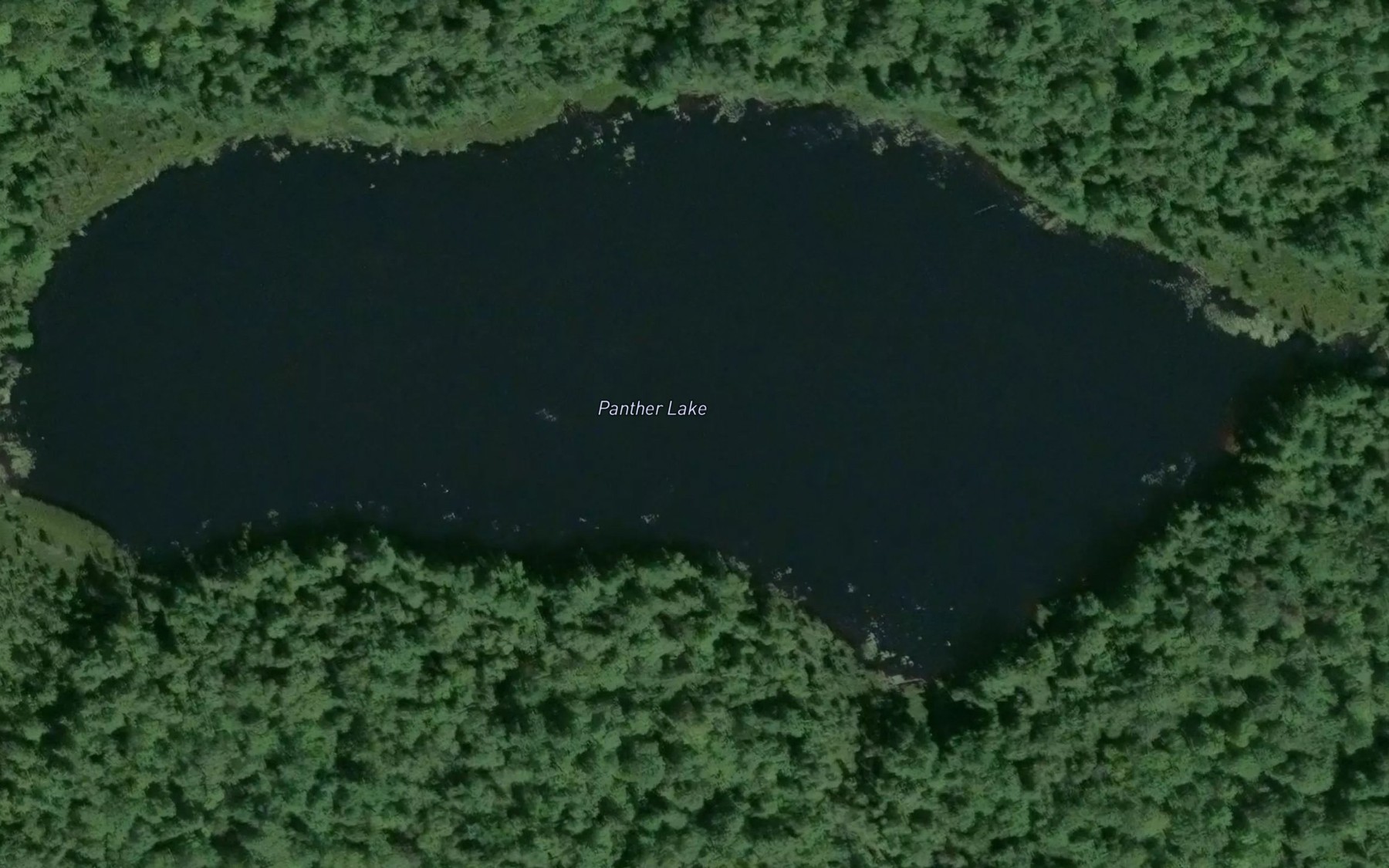 Satellite map of the Panther Lake