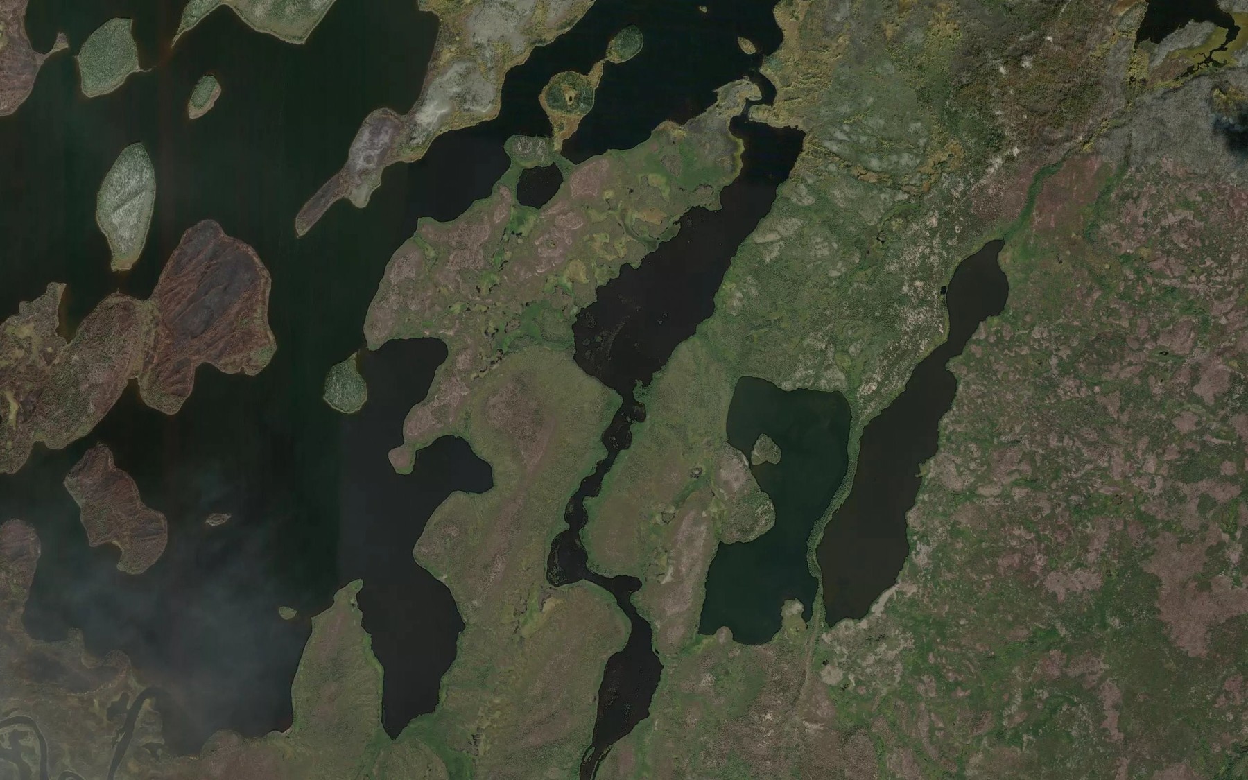 Satellite map of the Watson Creek