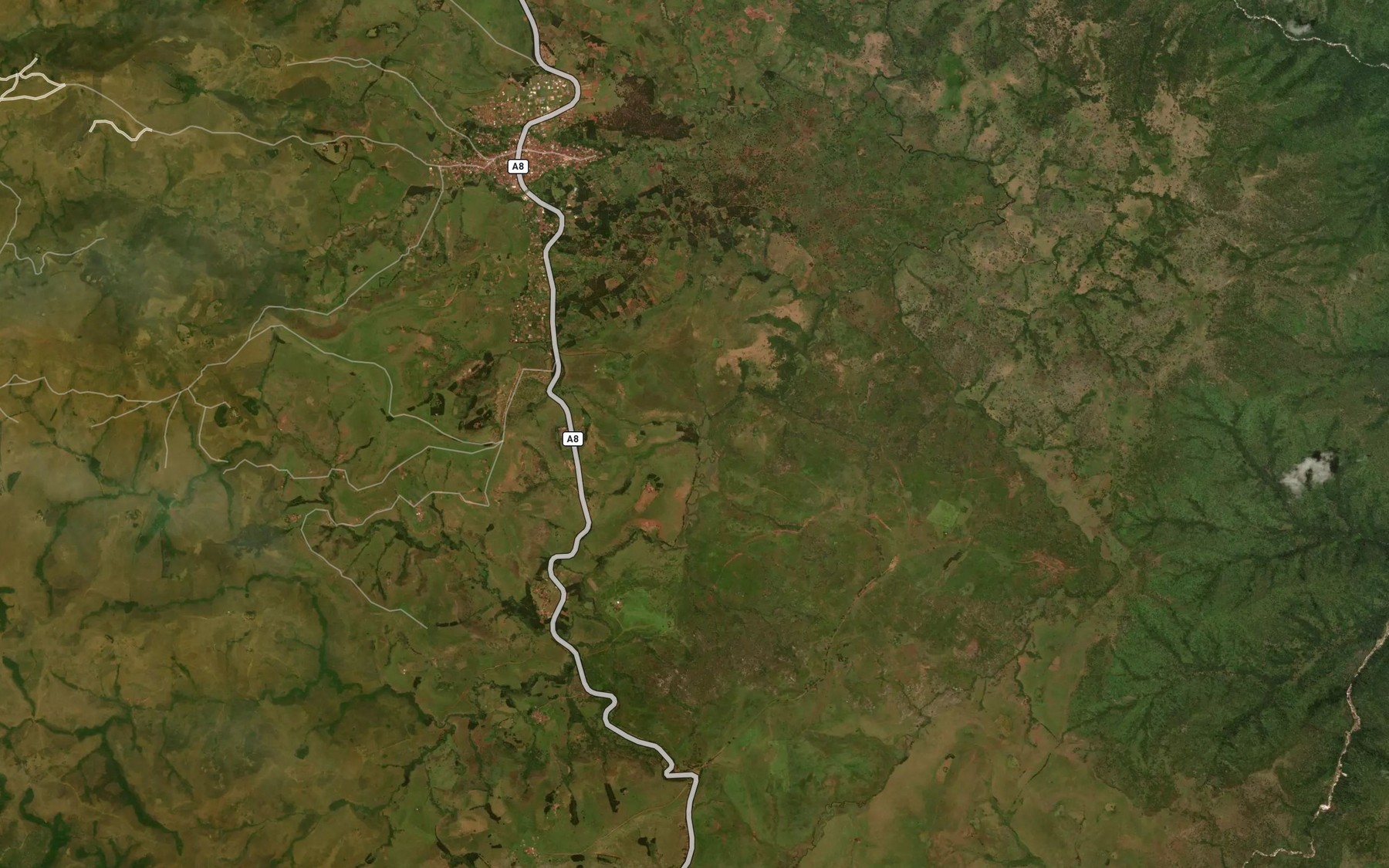 Satellite map of the RiverMolirde