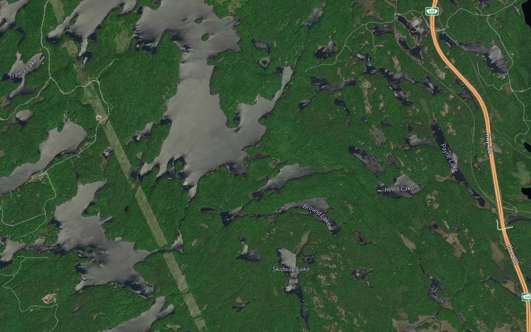 Satellite map of the Lawson Bay