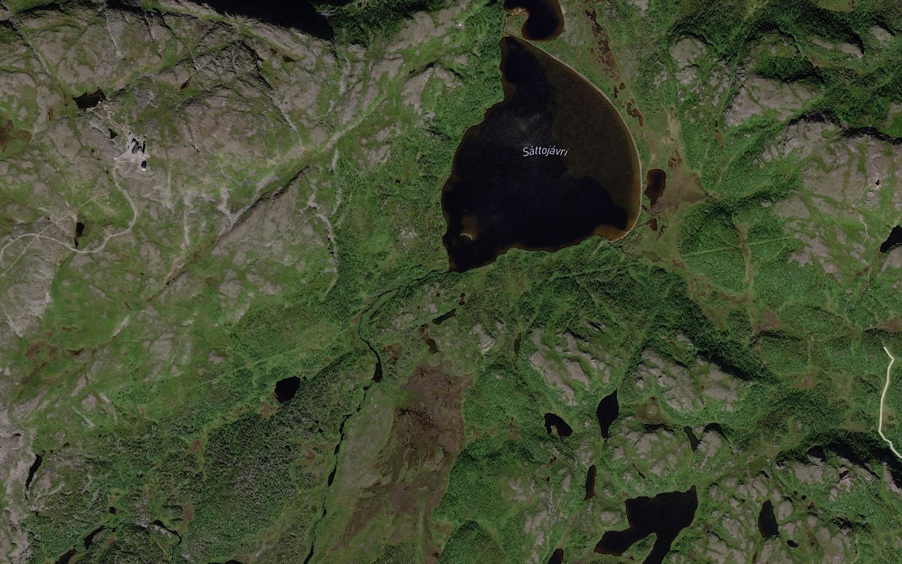 Satellite map of the Urdalselva