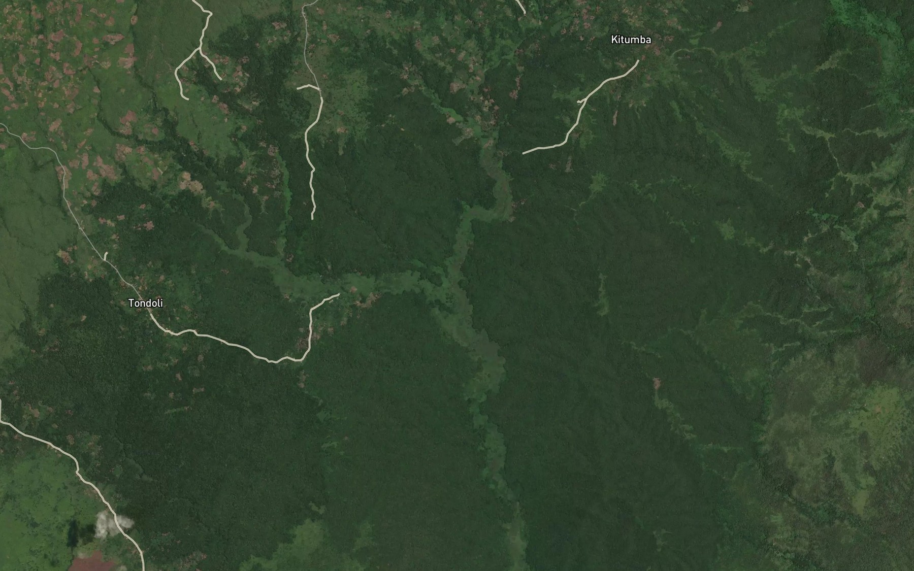 Satellite map of the Puemba