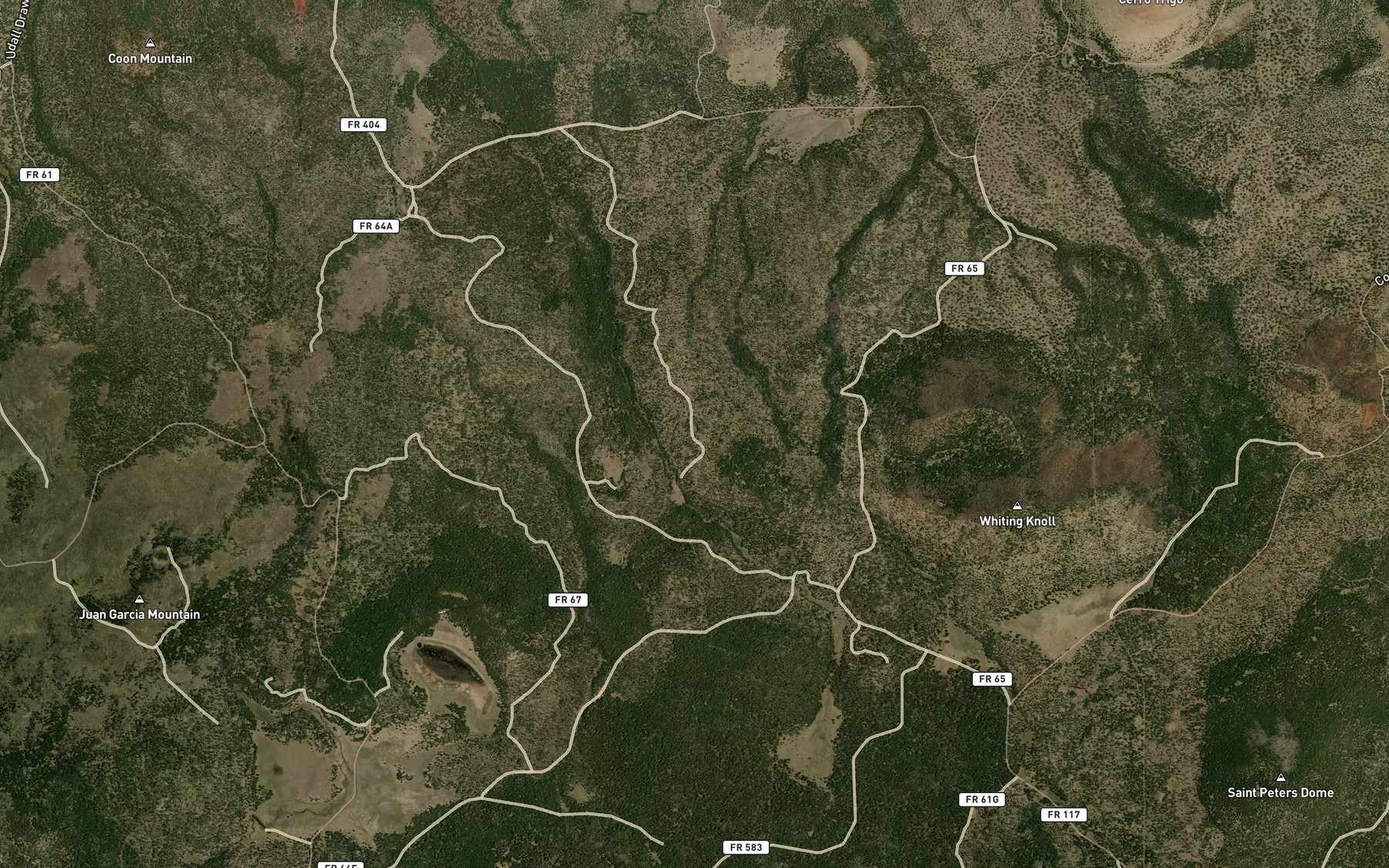 Satellite map of the Hutcherson Spring