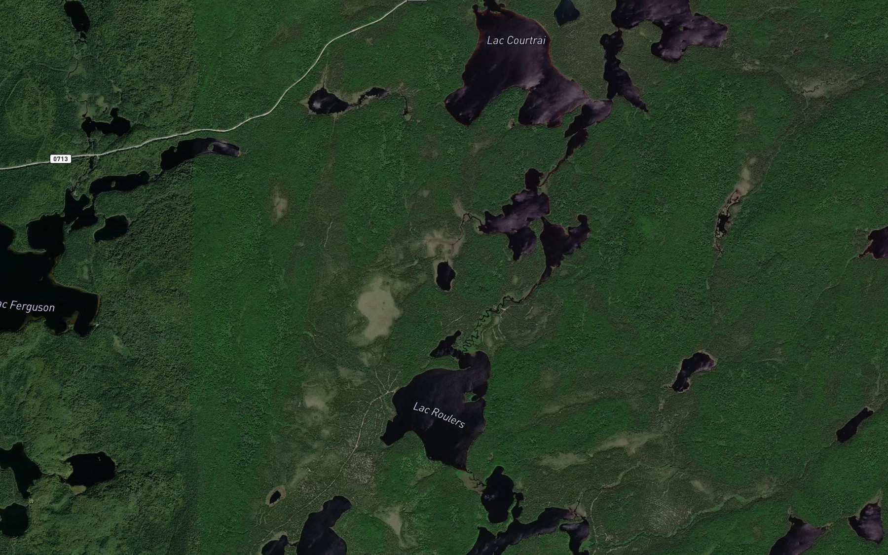 Satellite map of the Lac du Renard