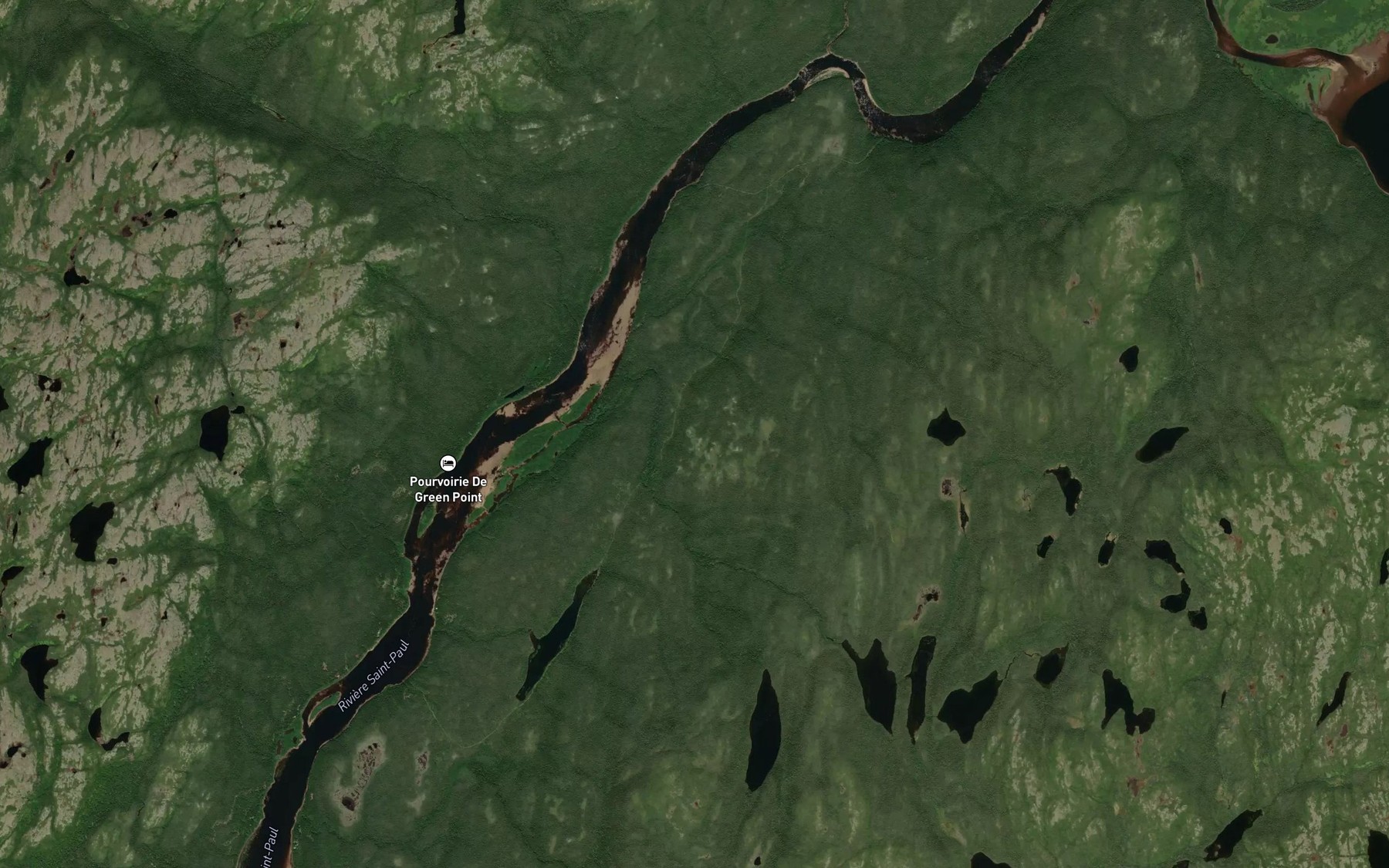 Satellite map of the Ruisseau Johnny-Boone