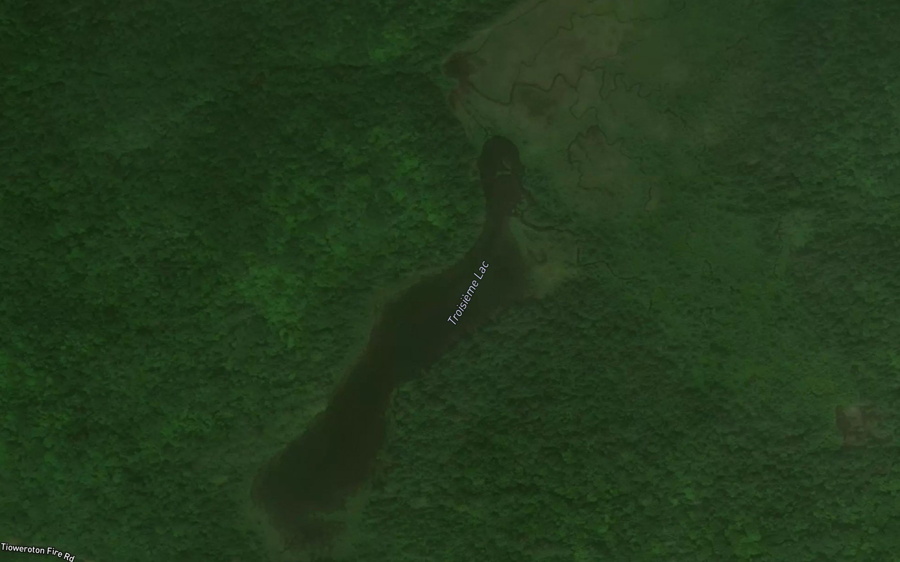 Satellite map of the Troisieme Lac