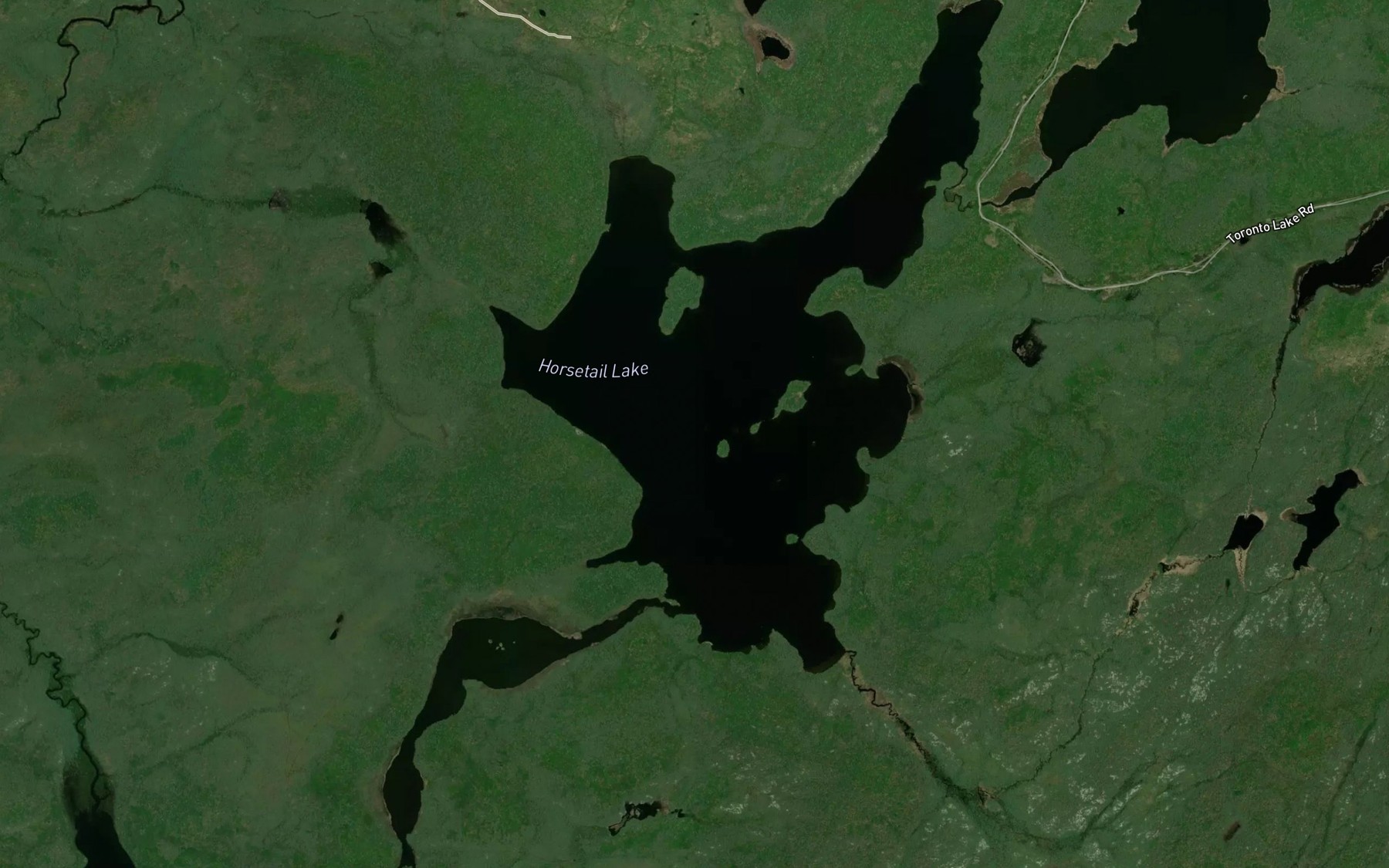 Satellite map of the Horsetail Lake