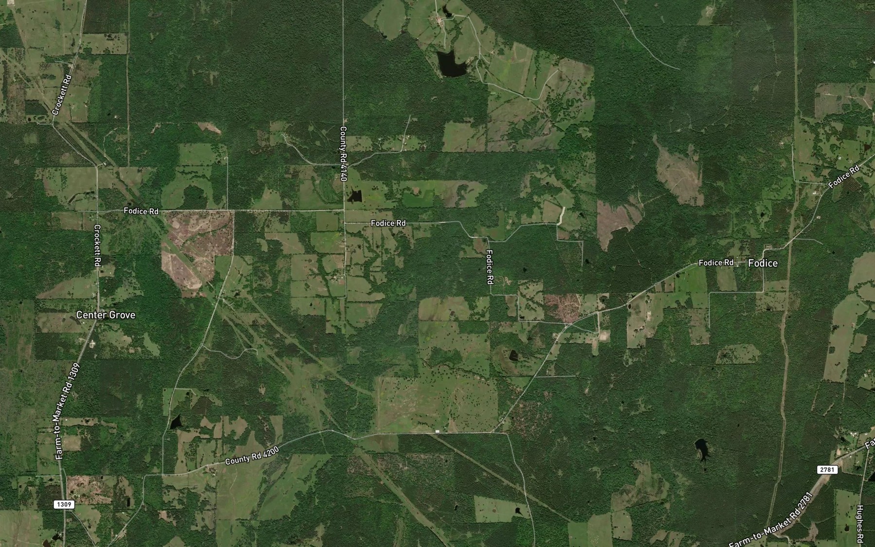 Satellite map of the Spring Branch
