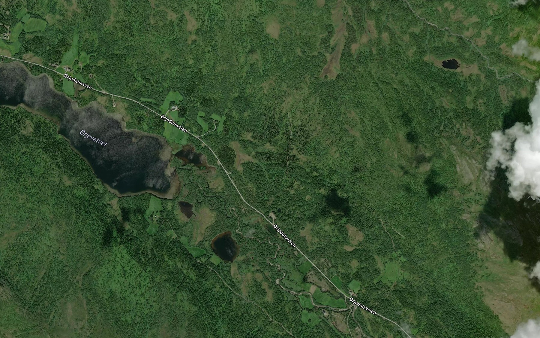 Satellite map of the Bolstadbekken
