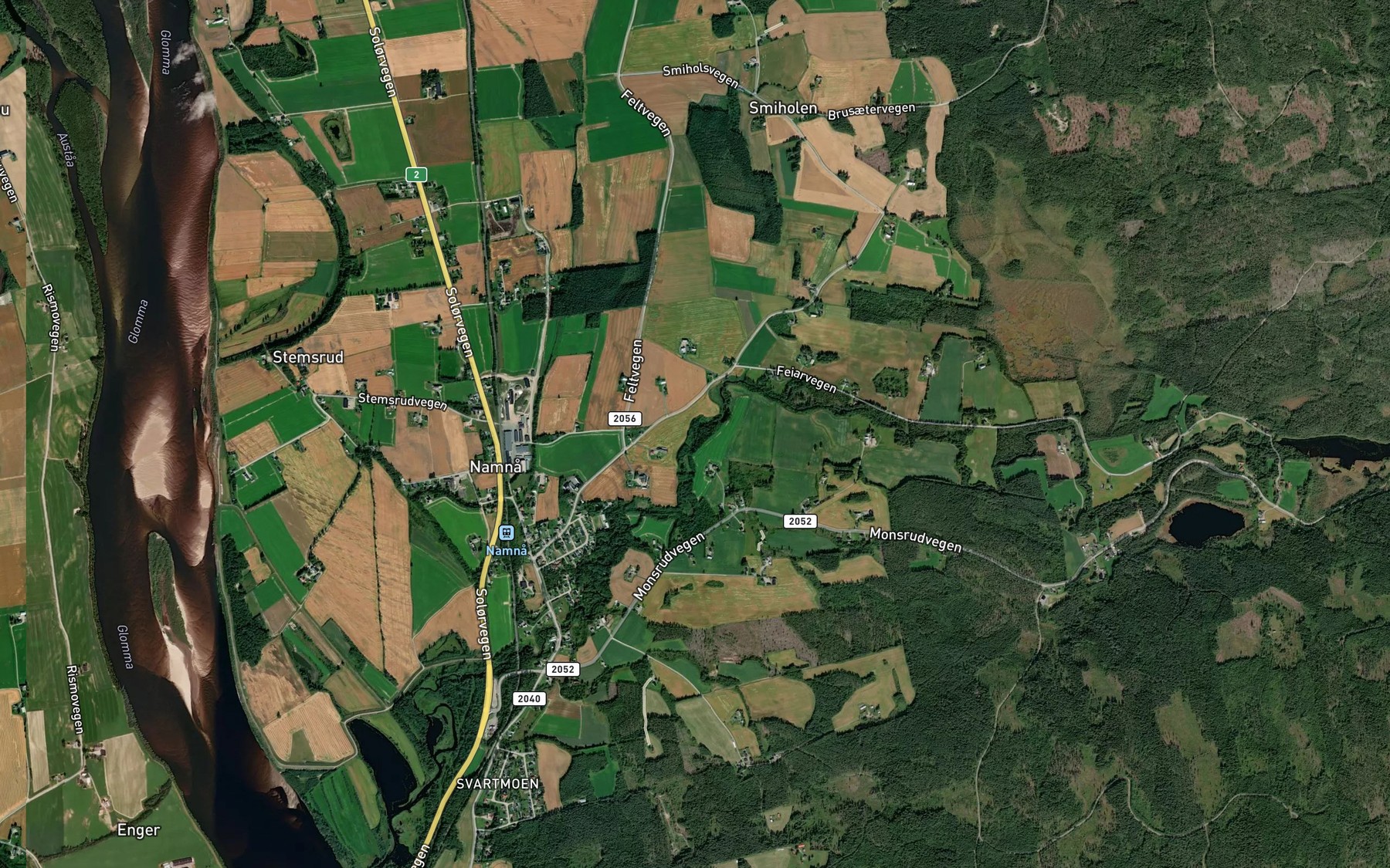 Satellite map of the Tuerfossen