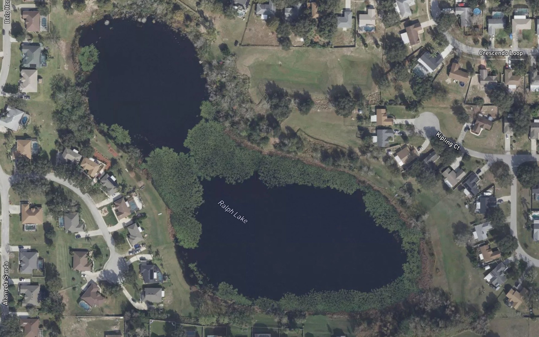 Satellite map of the Ralph Lake
