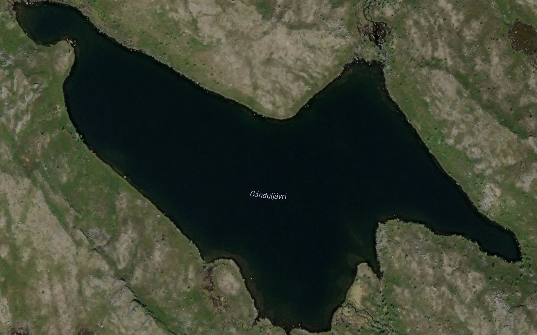 Satellite map of the Gandoljavri