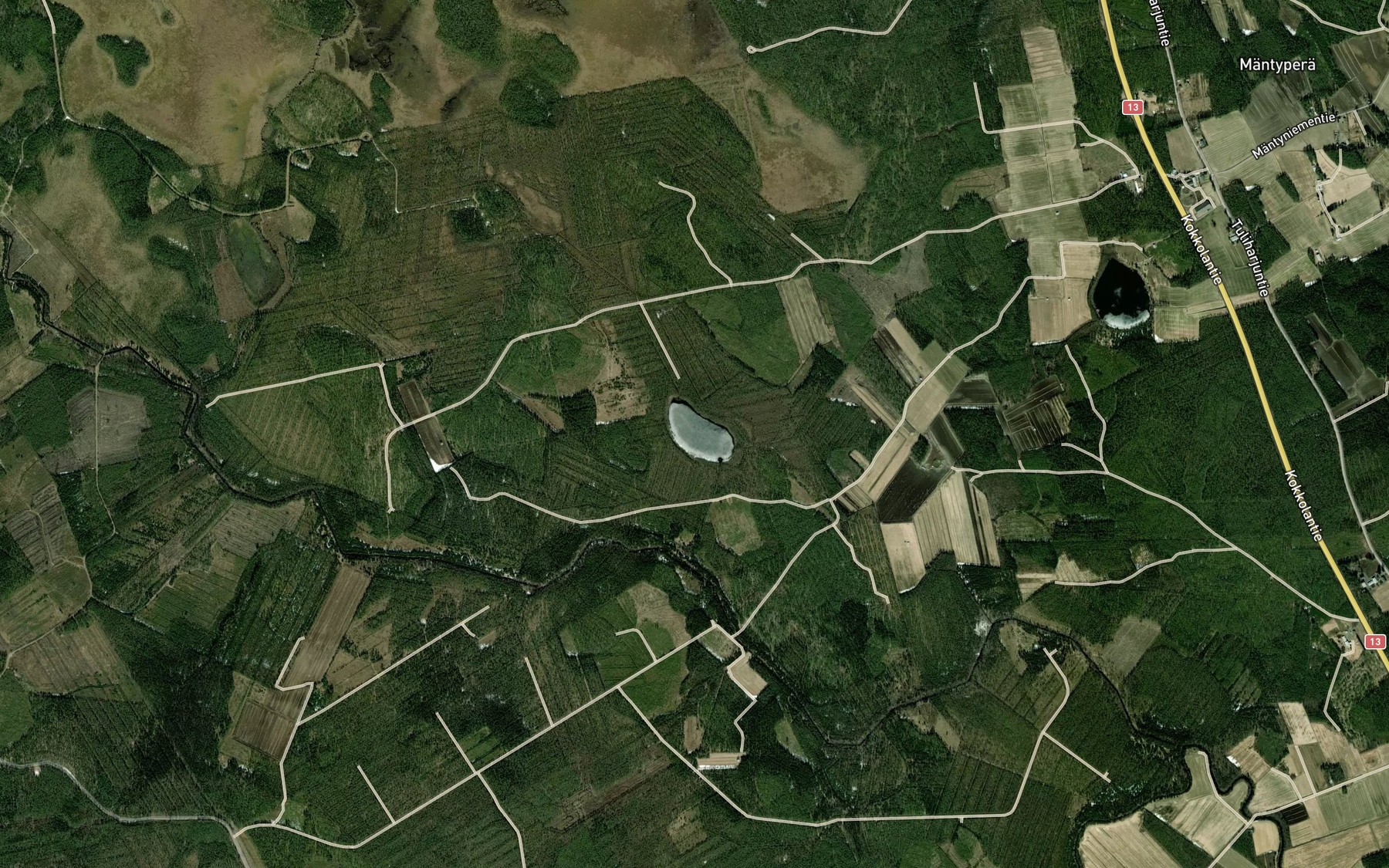 Satellite map of the Ritalampi