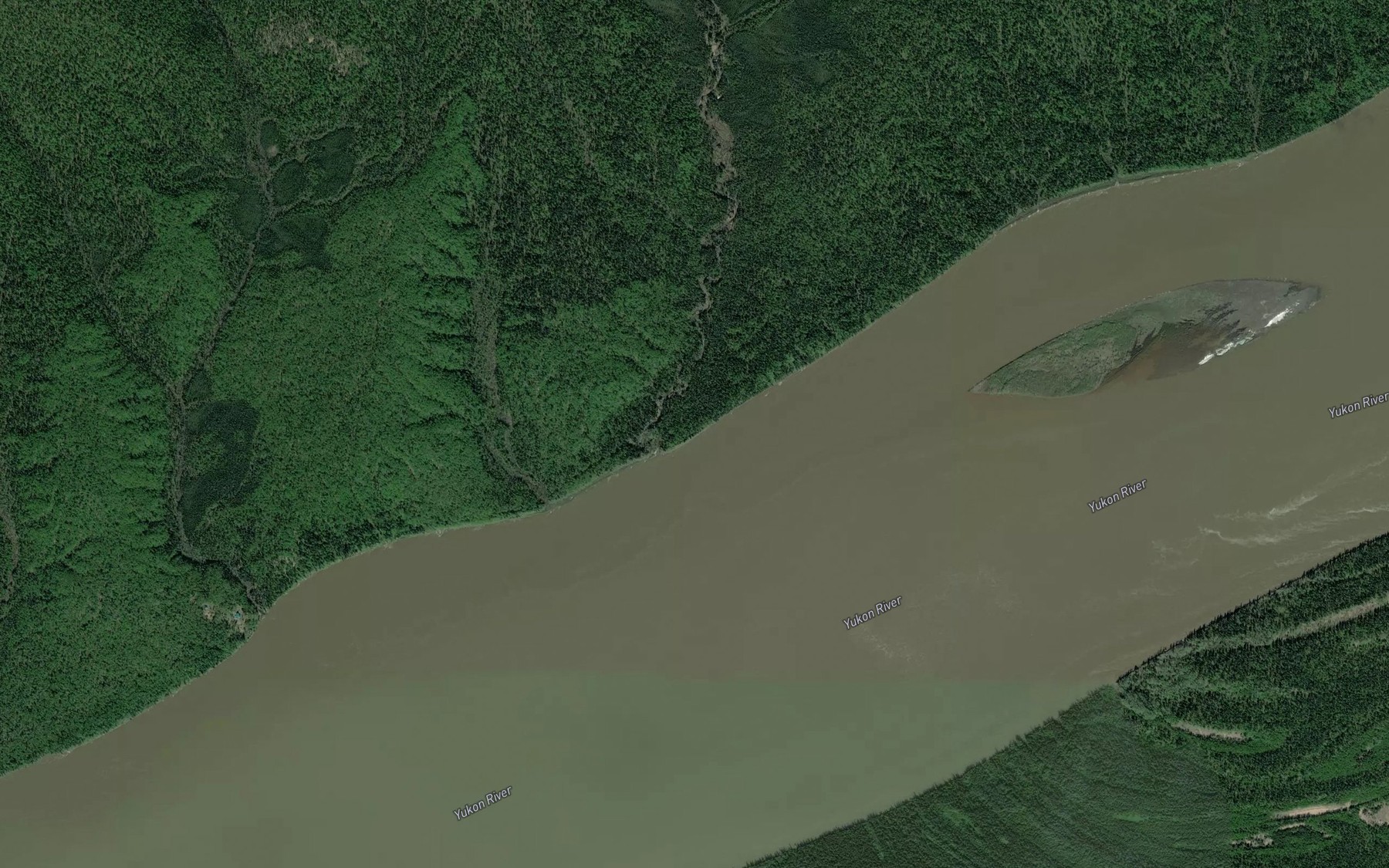 Satellite map of the Shovel Creek