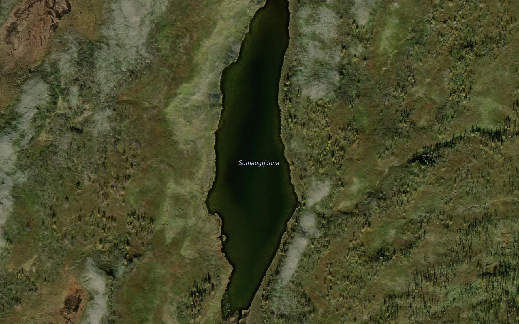 Satellite map of the Solhaugtjorna