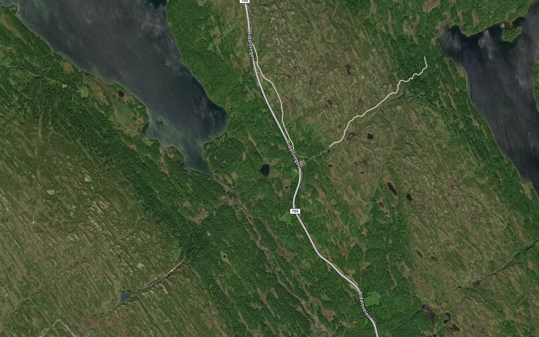 Satellite map of the Svarttjorna