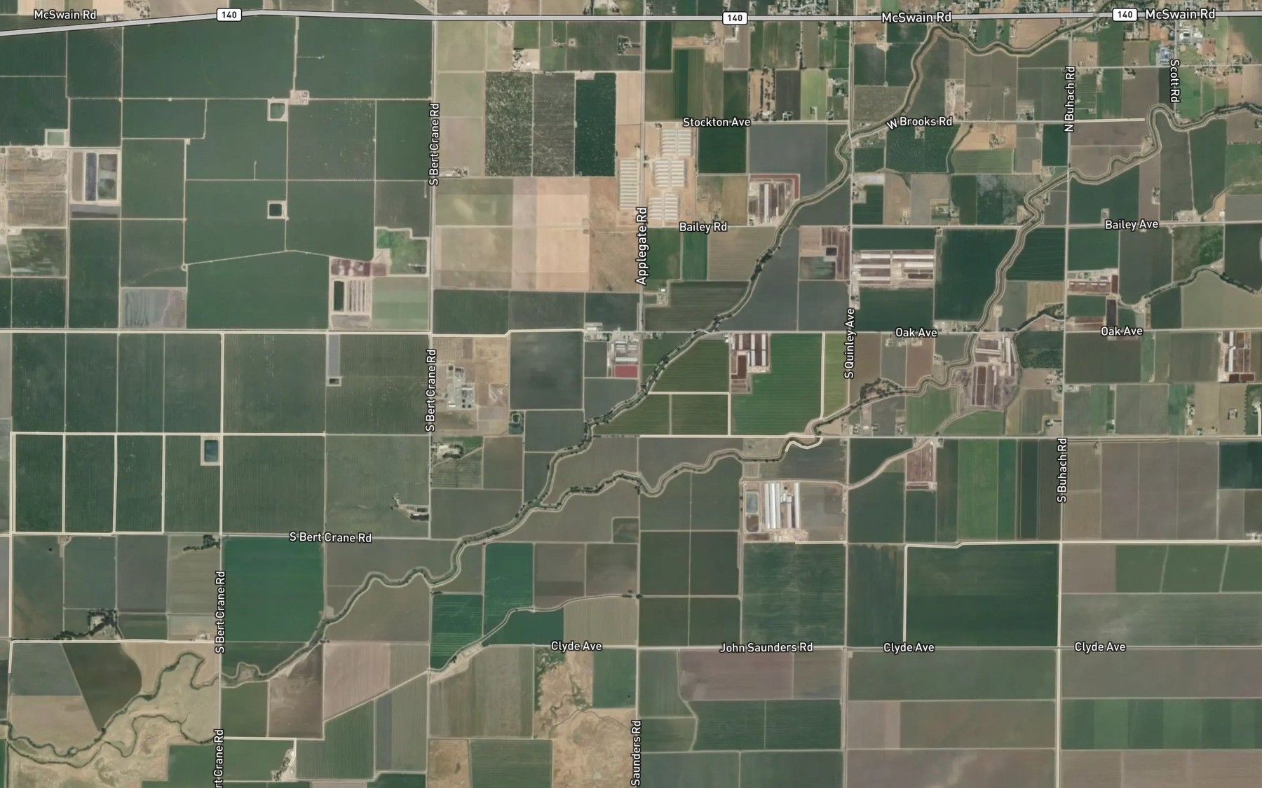 Satellite map of the Hinds Lateral