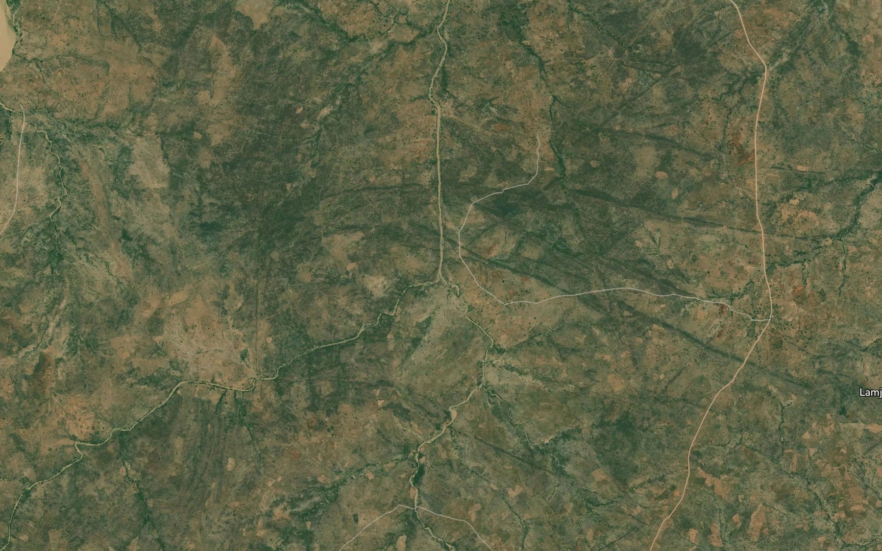 Satellite map of the River Darado