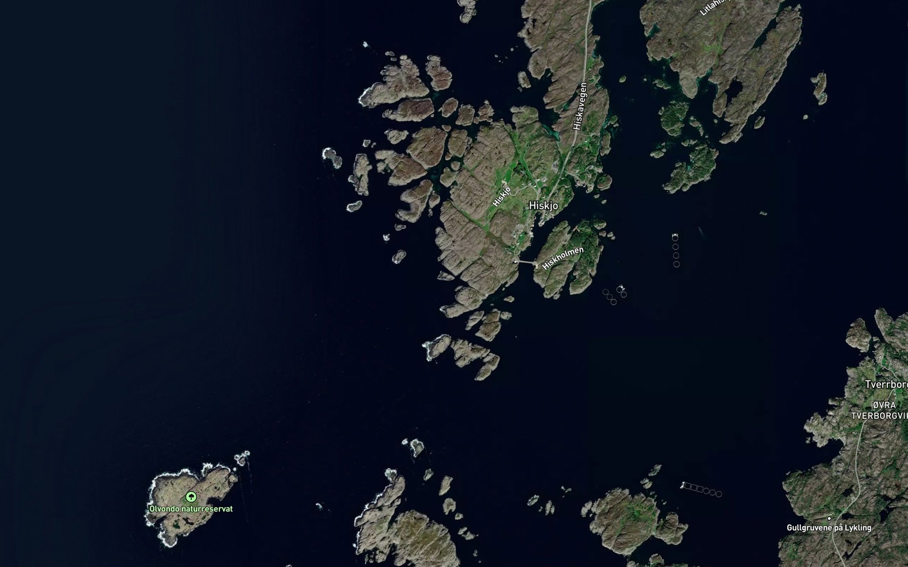 Satellite map of the Gronevika
