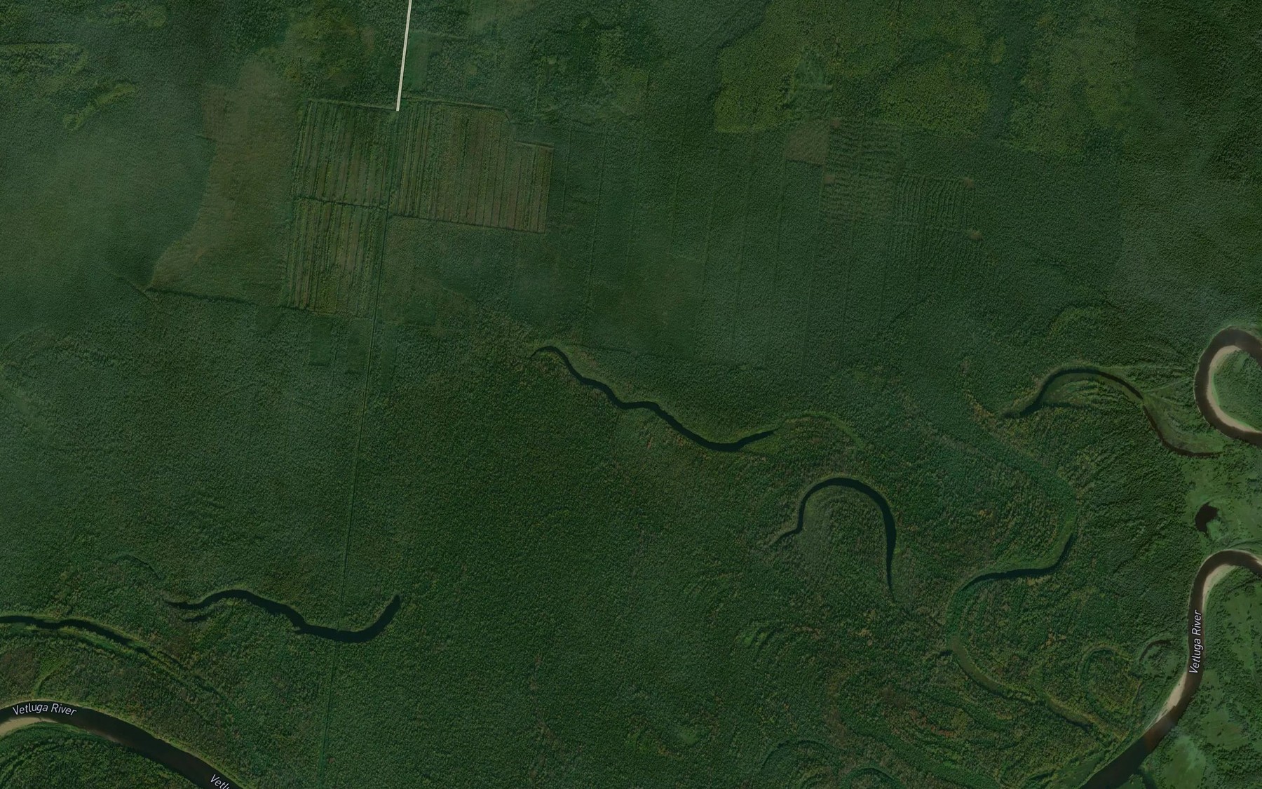Satellite map of the Ozero Borovoye